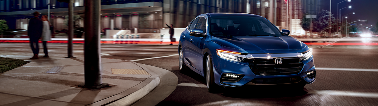 The All-New 2019 Blue Honda Insight Hybrid Sedan at Jay Honda