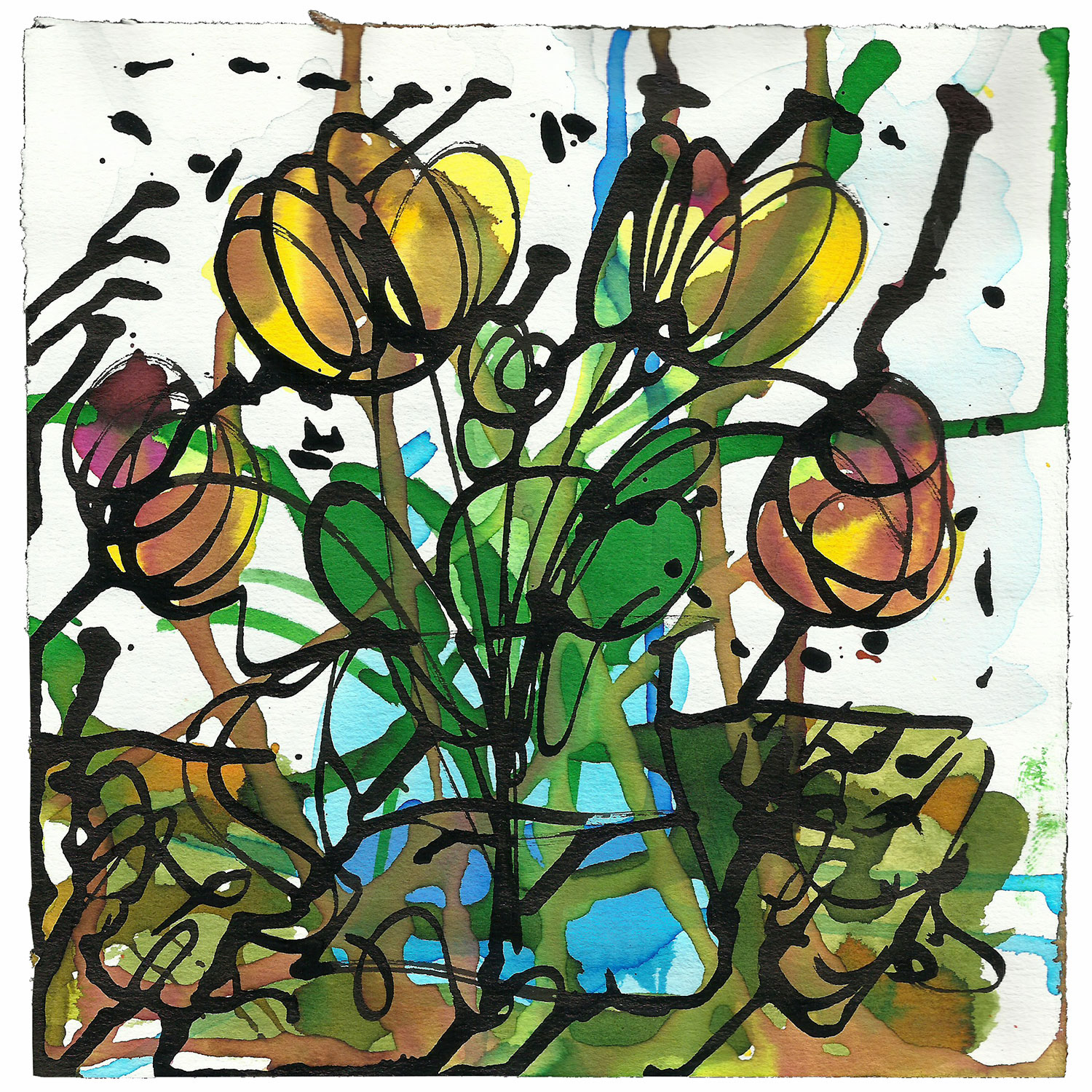 El Florero de Matisse. (19 x 19) 2015.