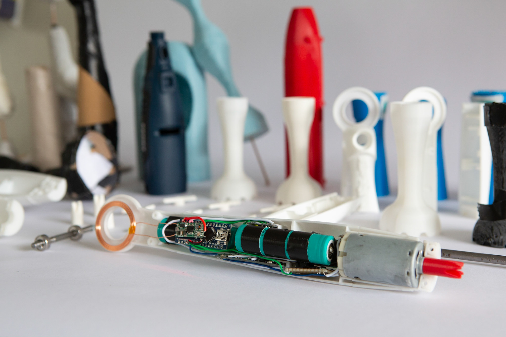 The internals of the Gusto blender
