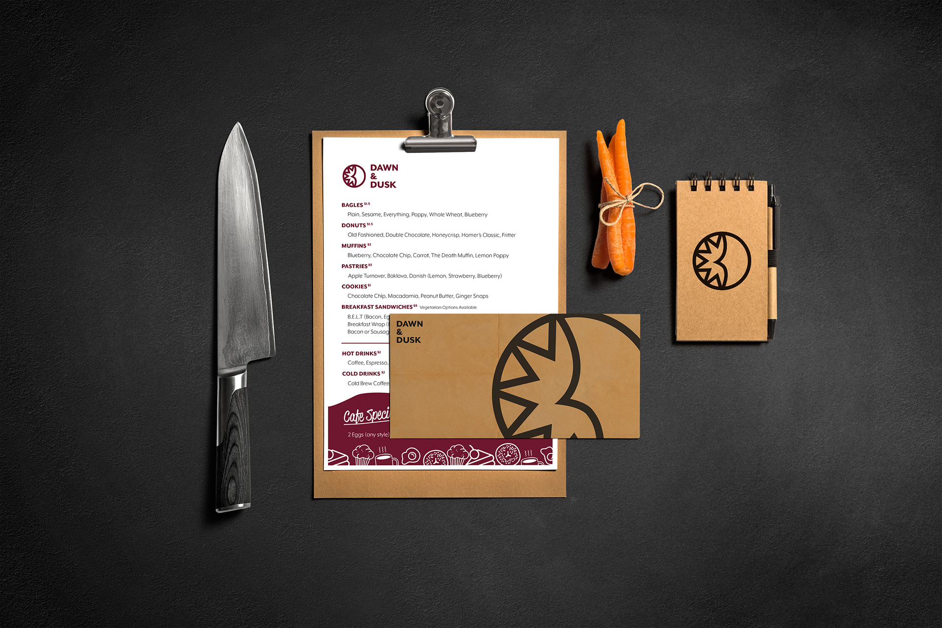 Brand Design for Restaurant and Bar
