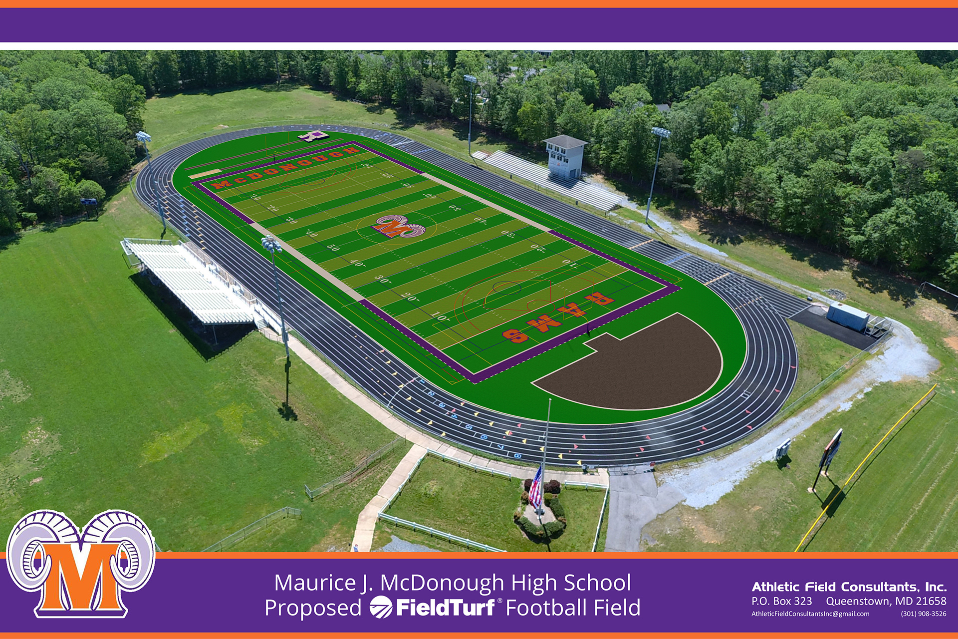 Athletic Field Consultants, Inc. Maurice J. McDonough High School Pomfret, MD