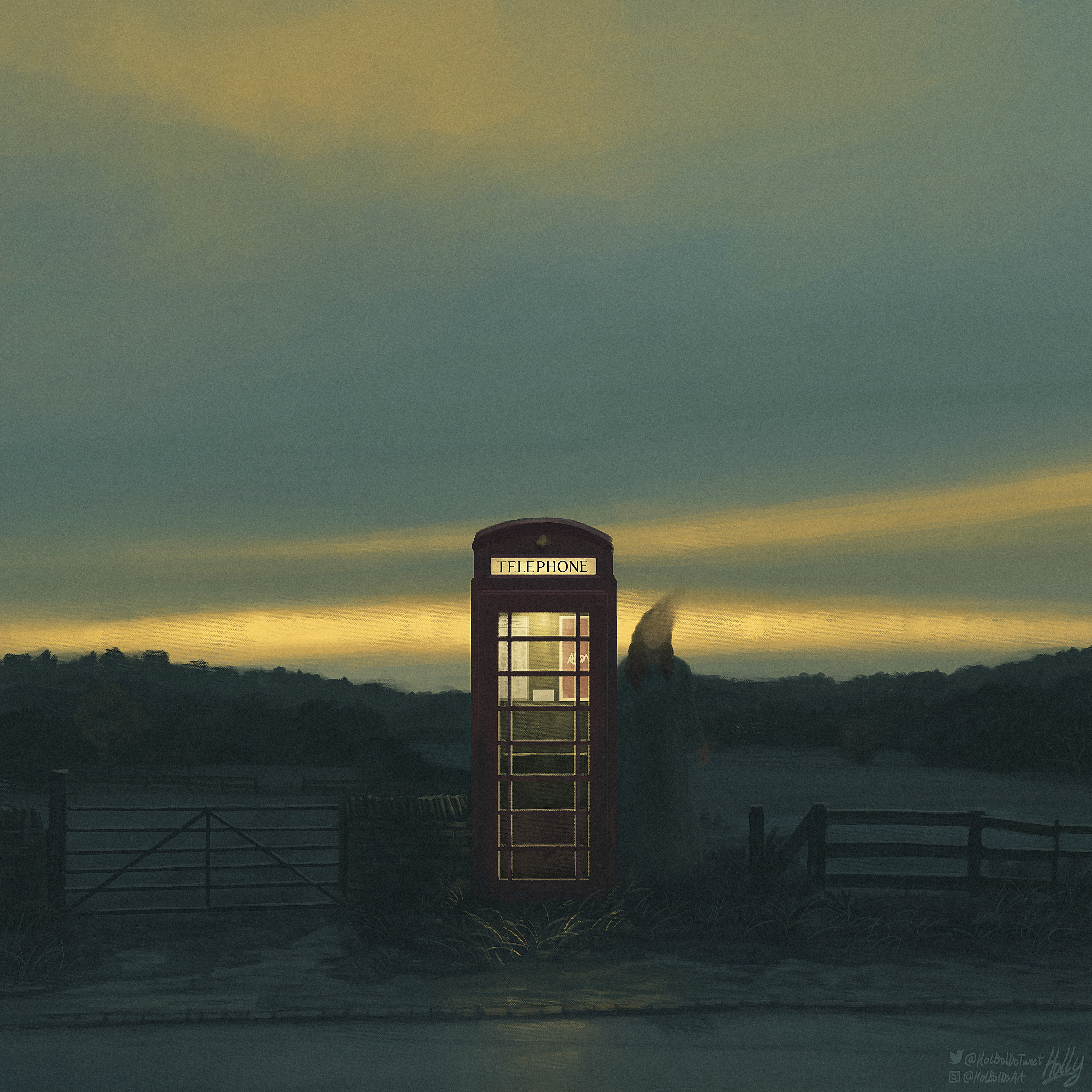 The Telephone Box and Apparition on Main Street