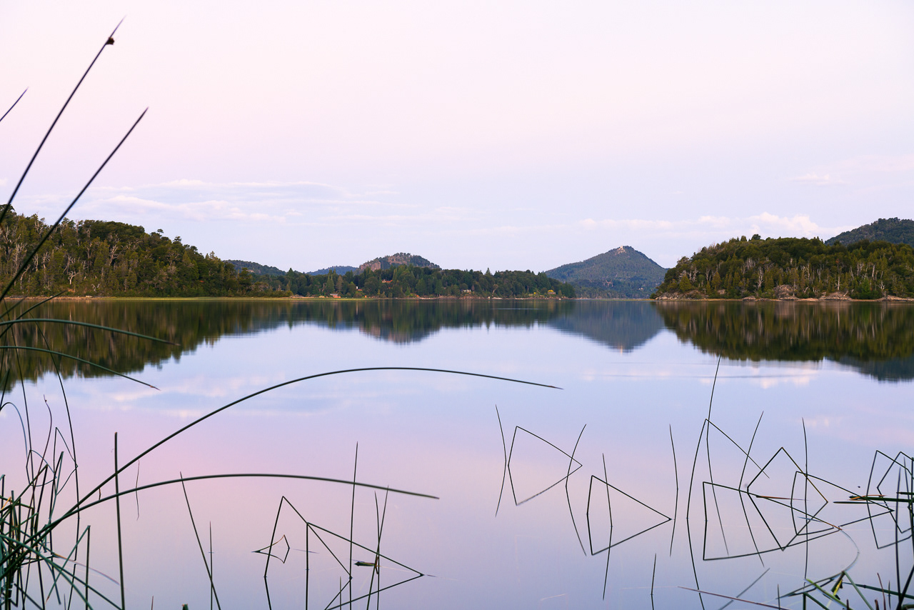 Atardecer en lago Moreno