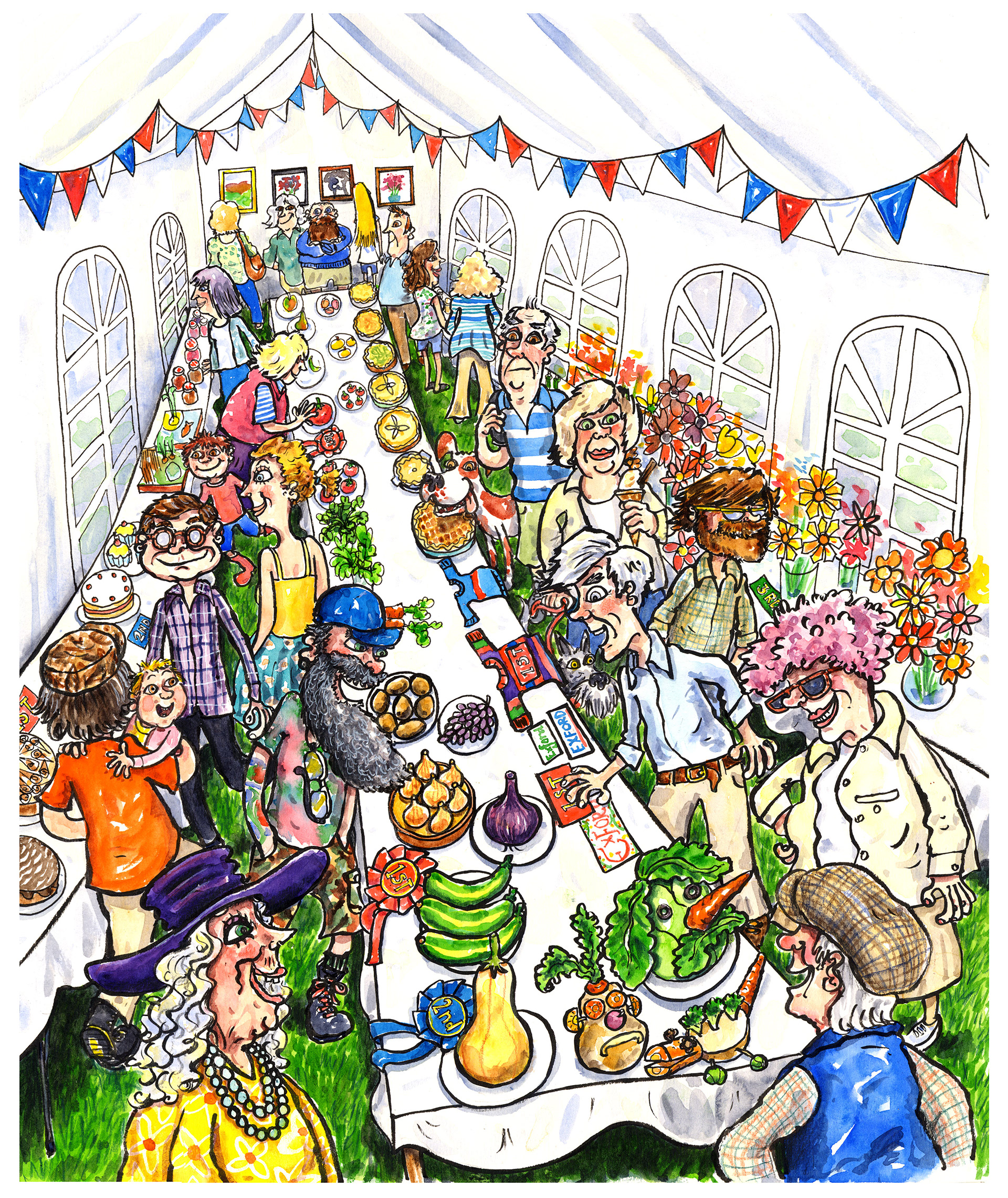 An illustration of Exford show, Exmoor
