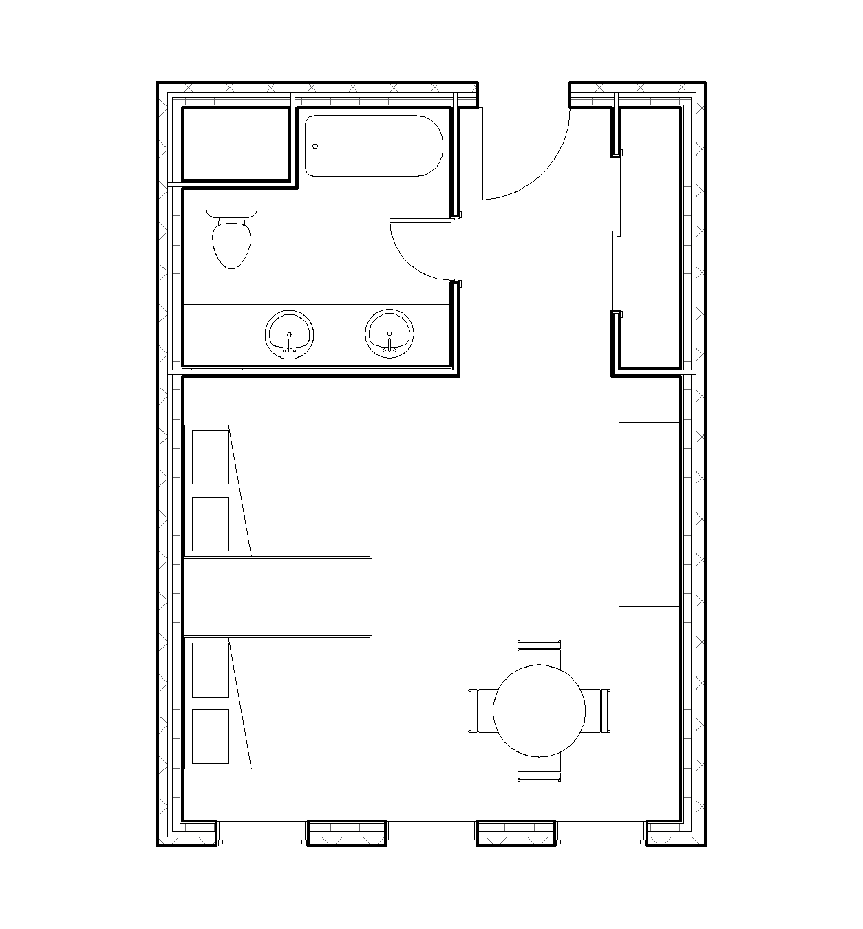 Unit Floor Plan by Hannah Williams