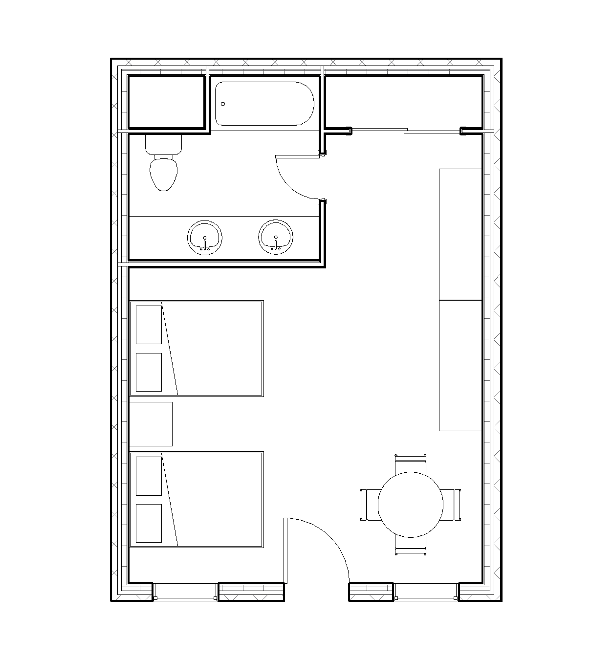 Unit Floor Plan by Hannah Williams