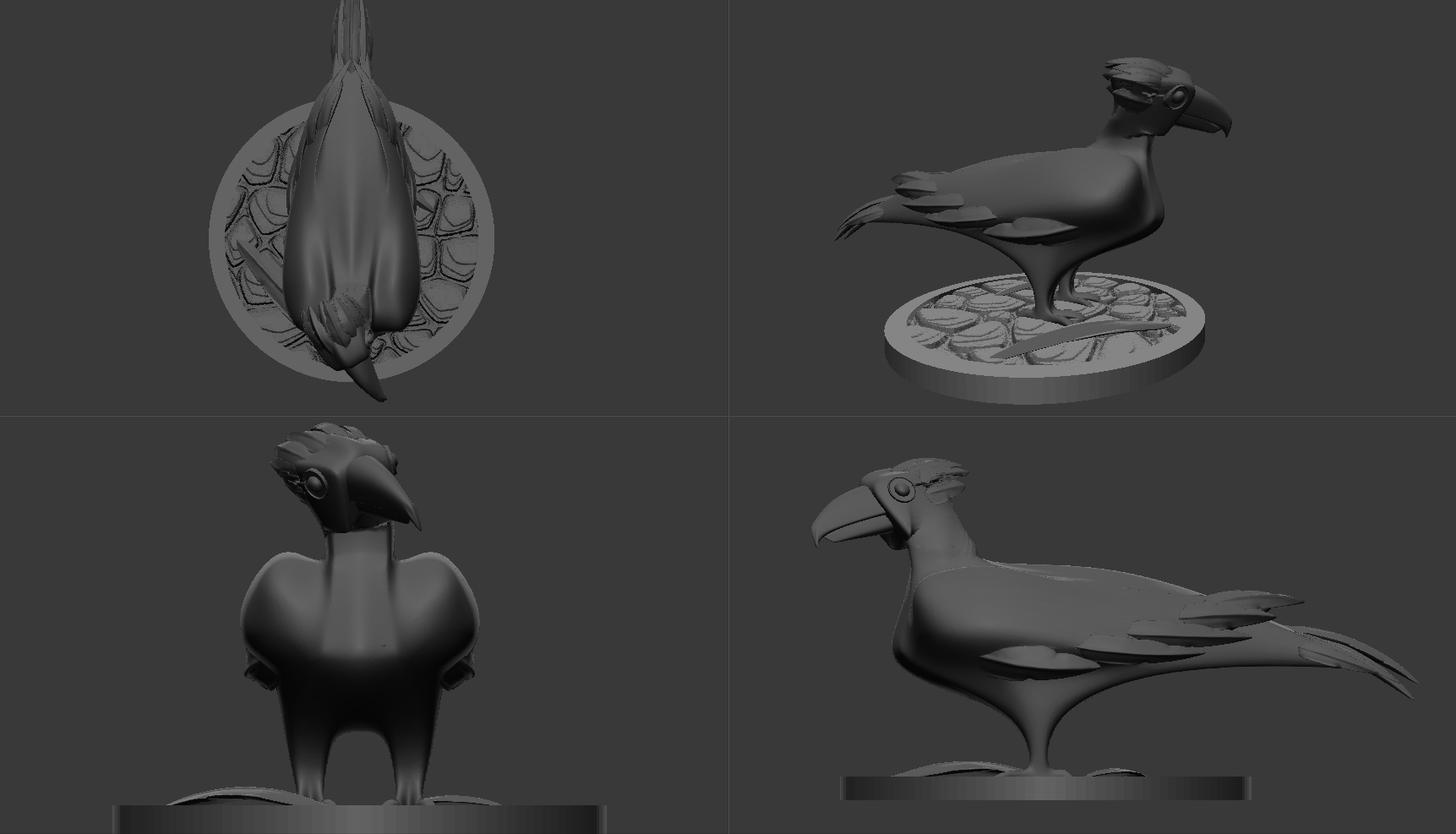 Cartoony Raven character