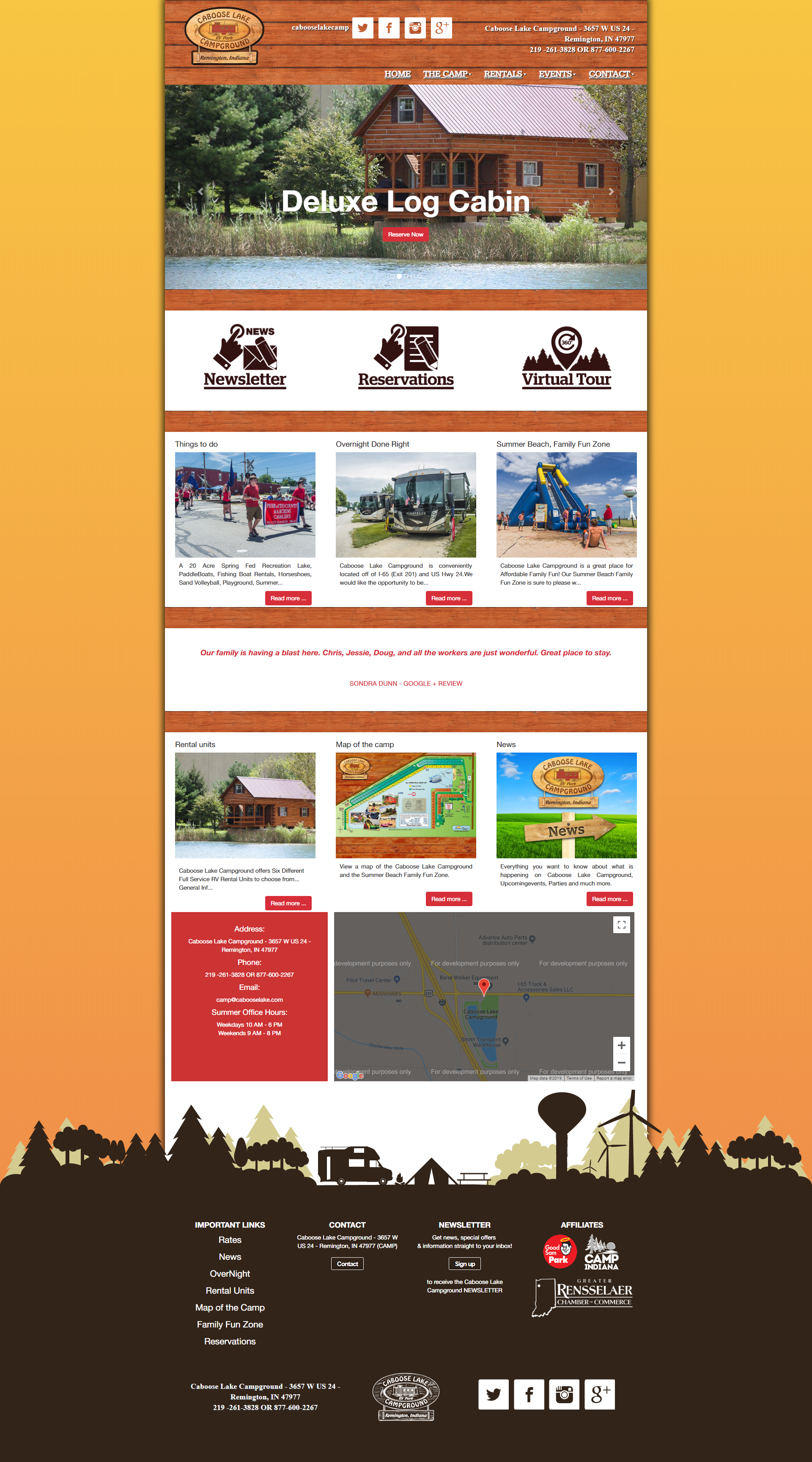website cabooselake.com