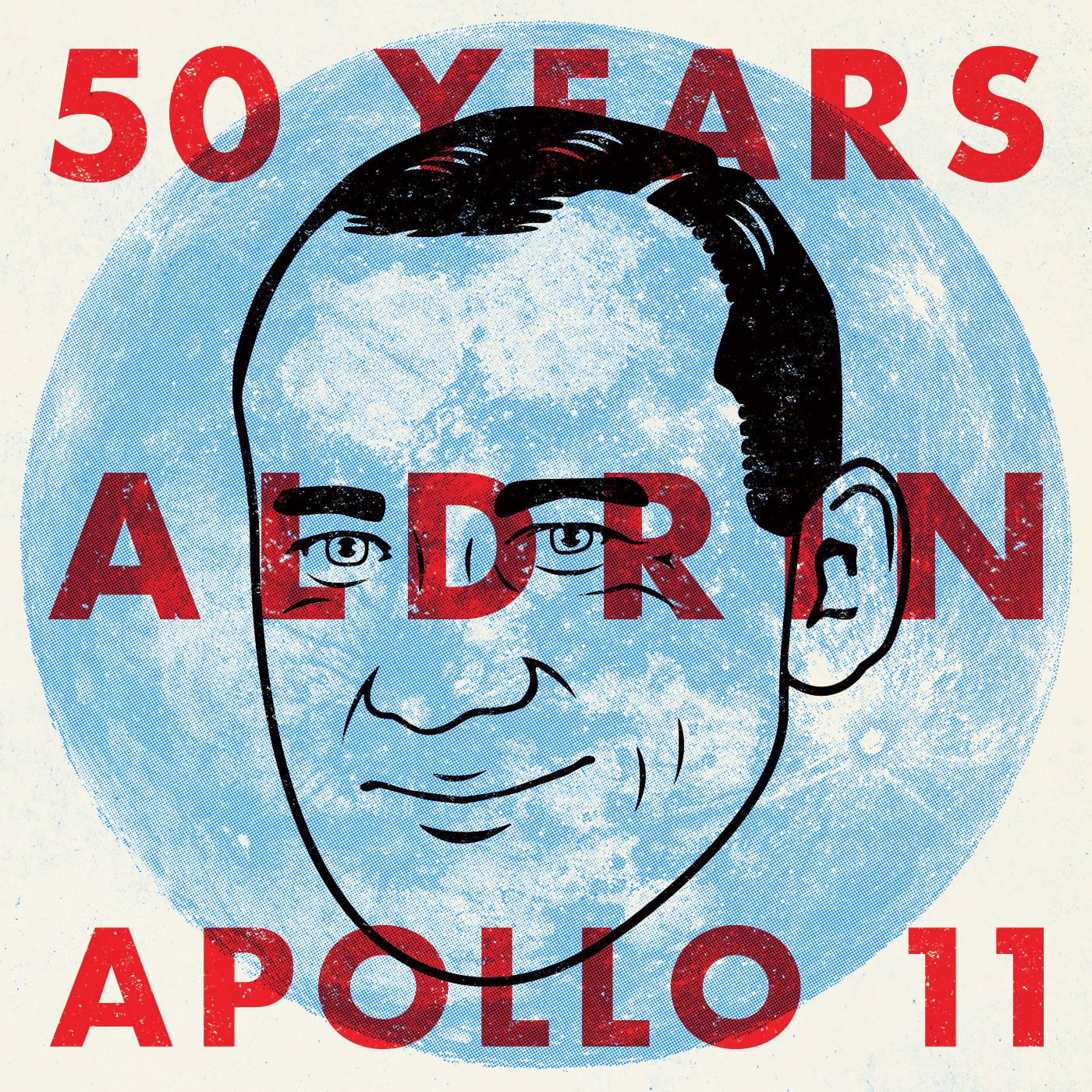 Apollo 11 Aldrin Poster Grit