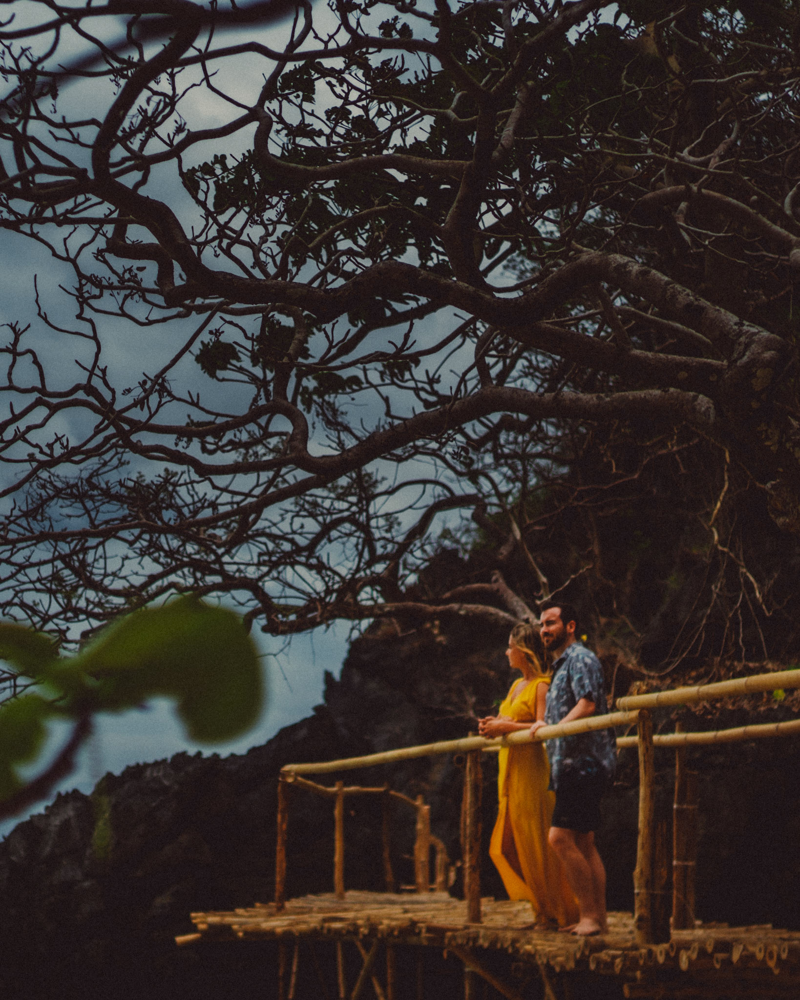 An adventure engagement island hopping tour at Three Coconuts private beach in El Nido Palawan, Philippines, Southeast Asia, March 2019, Sony A7III.