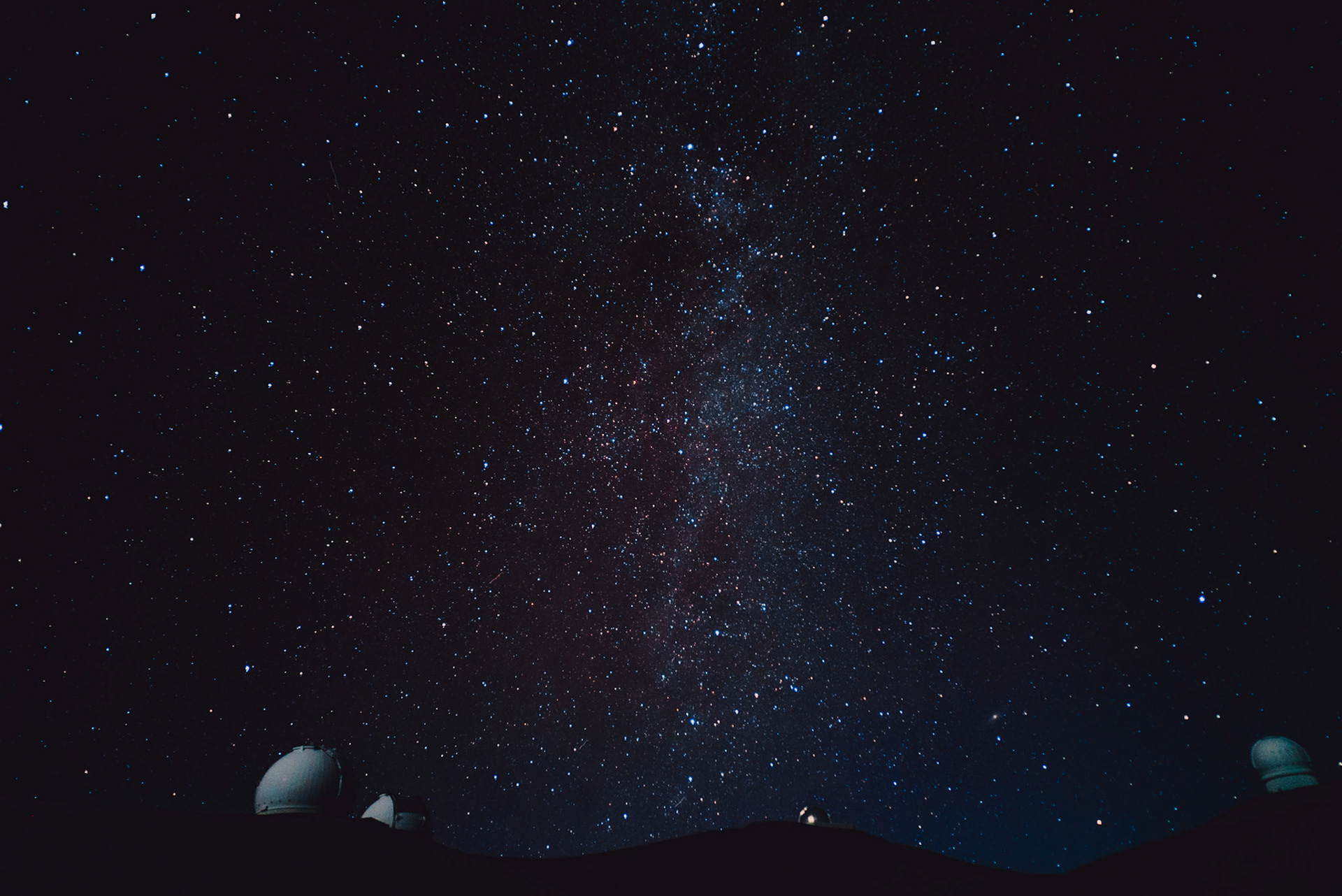 Starry night sky at Mauna Kea Observatories, Hawaii, USA, September 2015, Sony A7S.