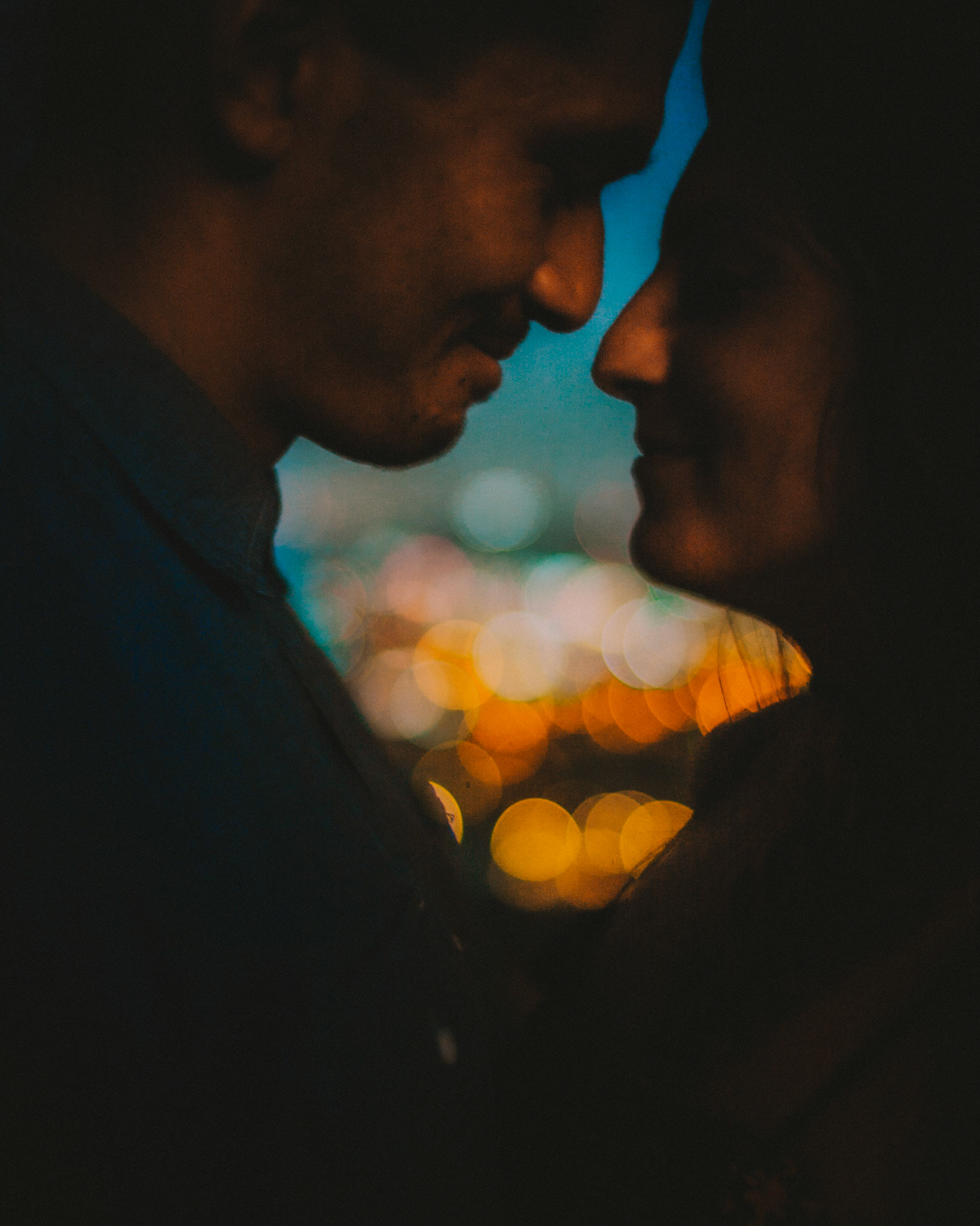 City lights of LA from Griffith Observatory, Los Angeles, California, USA, July 2018, Leica M.