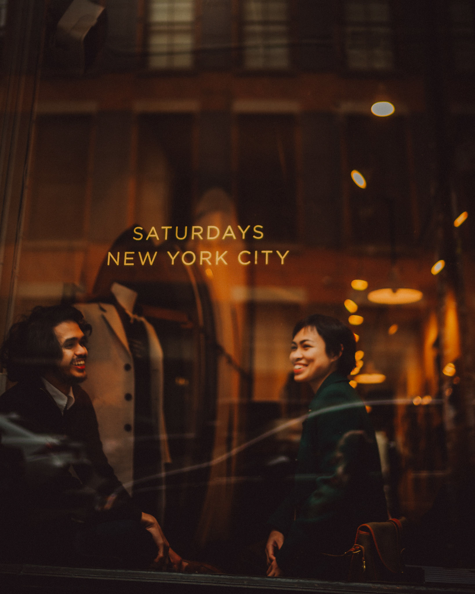 Saturdays NYC Crosby St, SOHO, from AC &amp; Winona's casual and chill engagement shoot in Manhattan, New York City, USA, December 2017, Leica M.