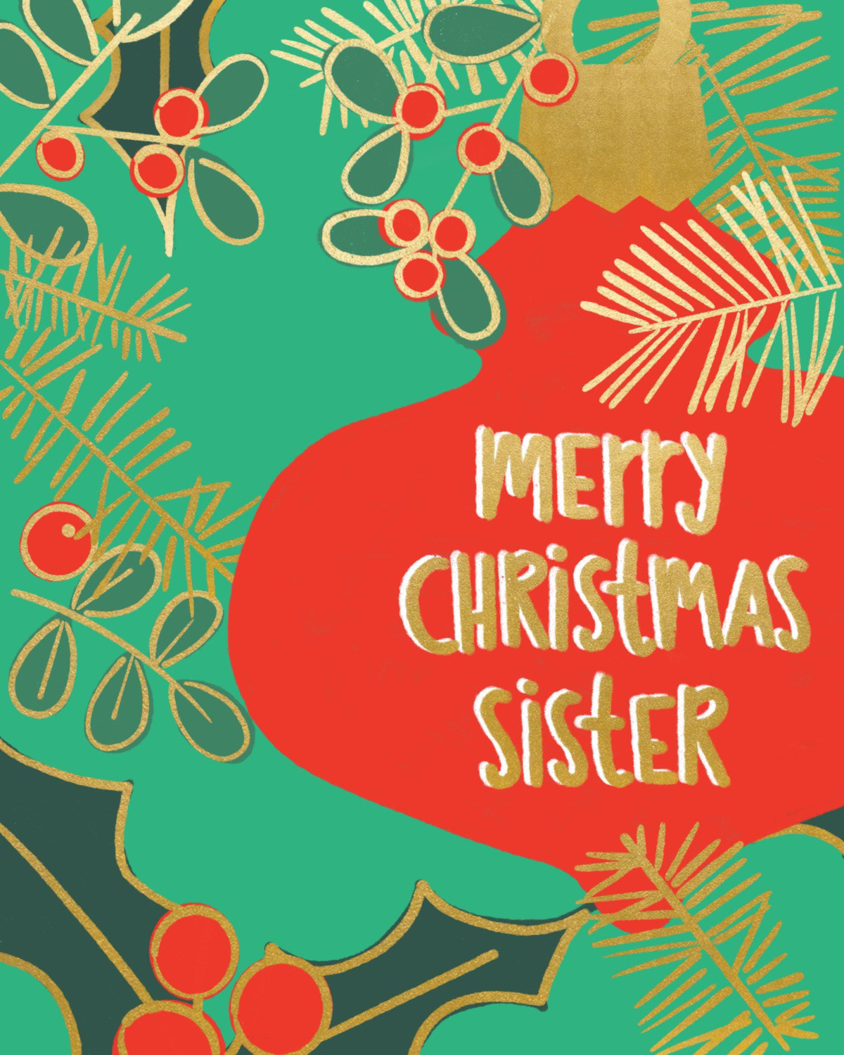 Sister Red Ornament