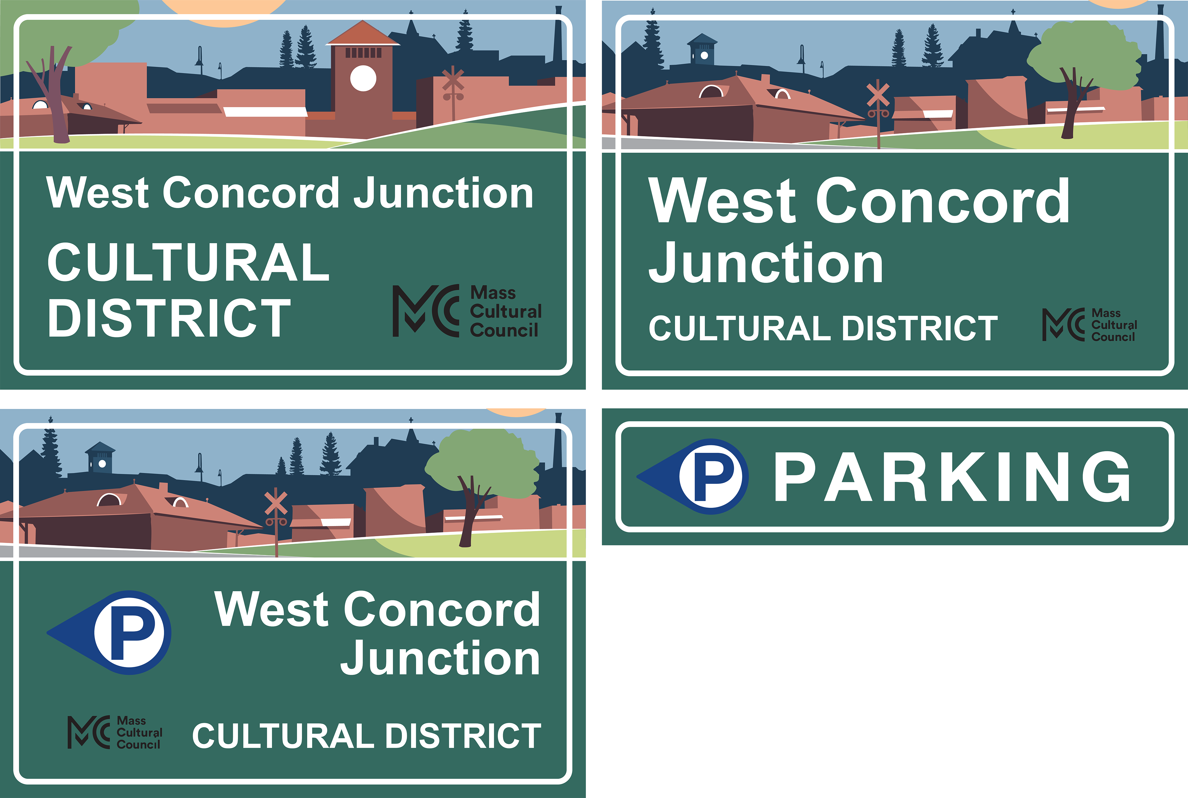 Round 3 of West Concord key visual designs