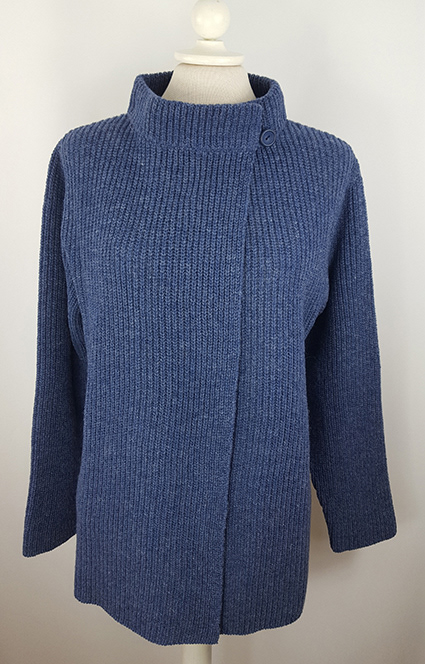 kofta Patent jeansblå