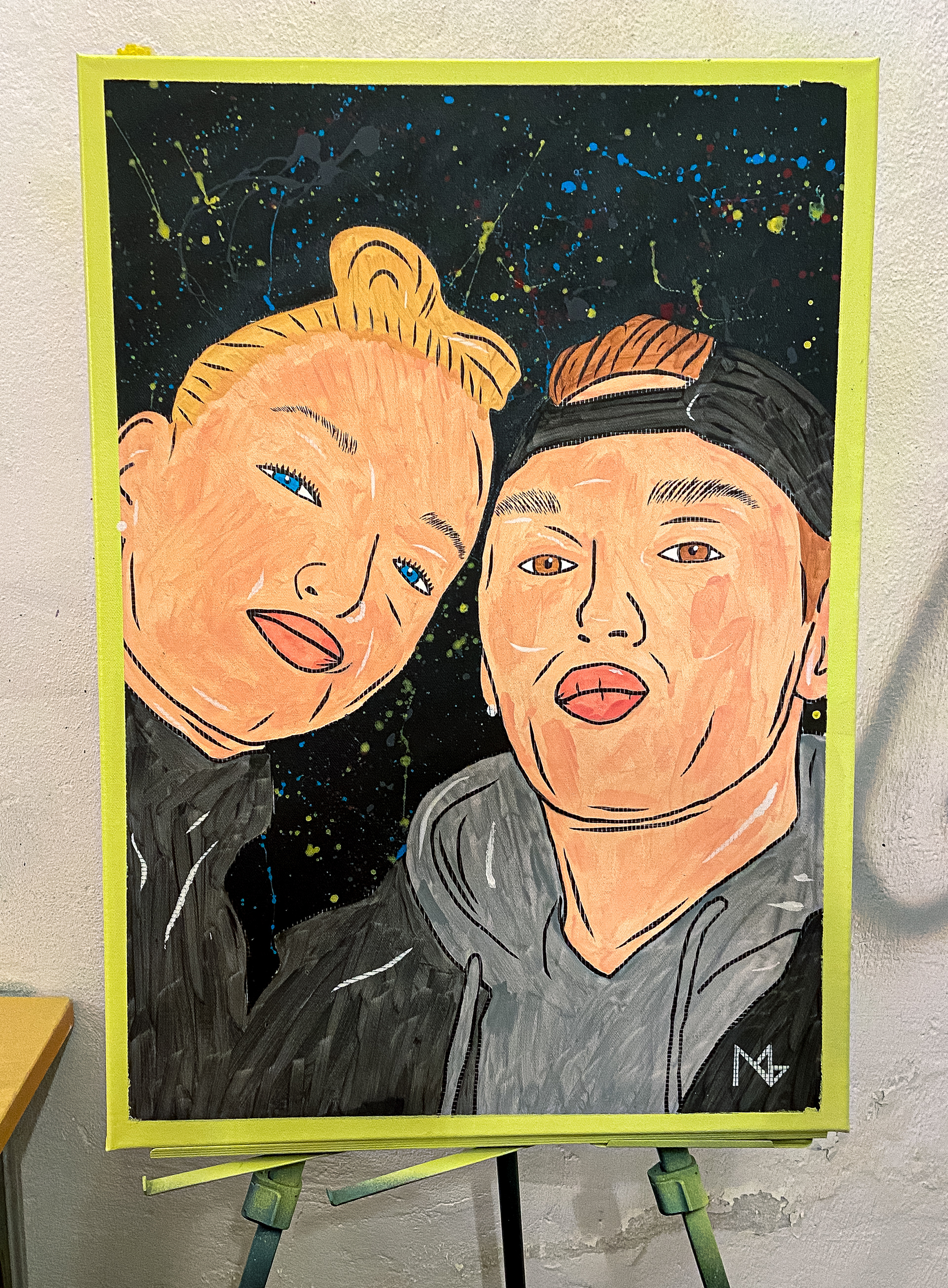 Canvas order, 70x50 canvas, acrylic spray