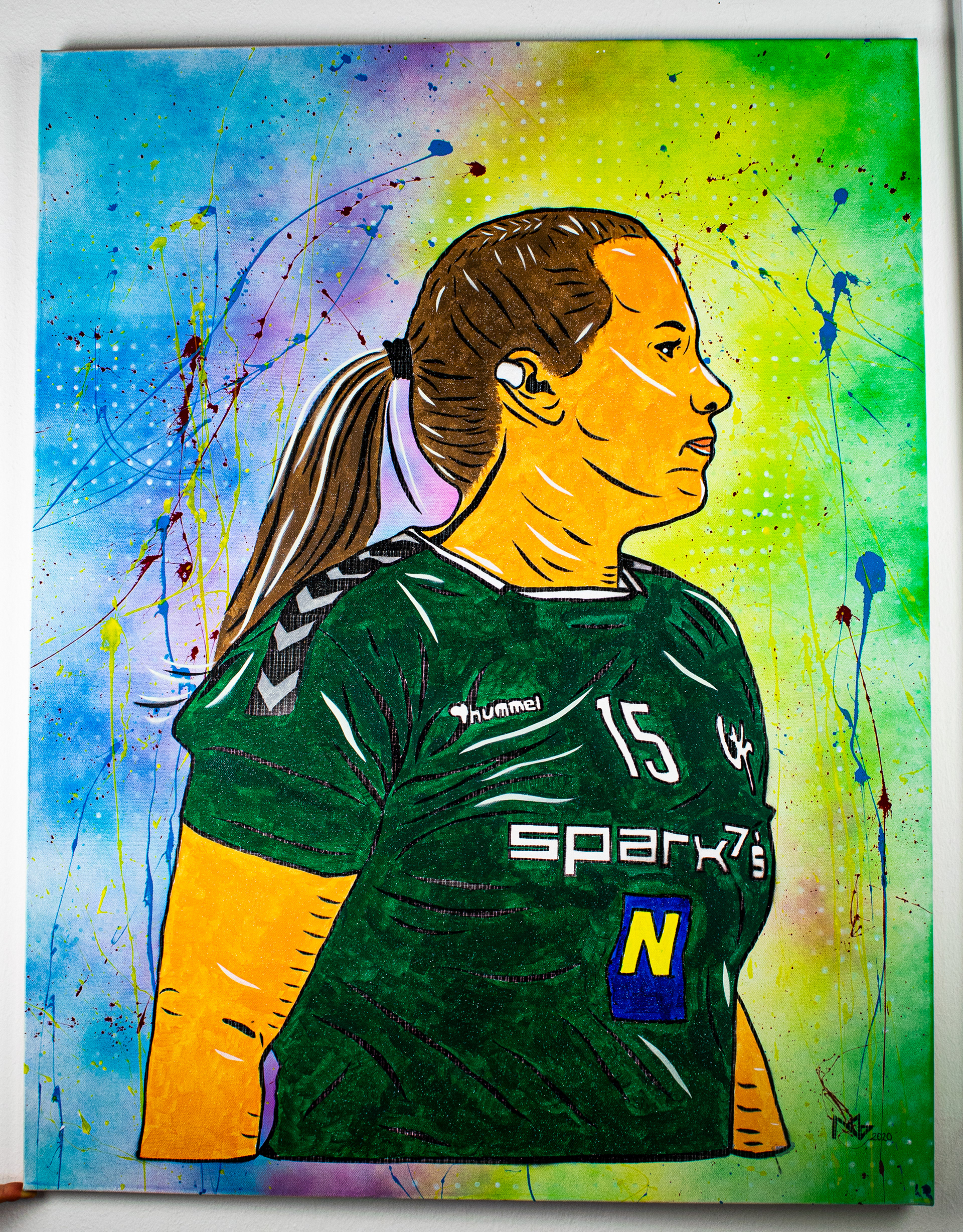 Sophie Katona, 90x70 canvas, acrylic spray