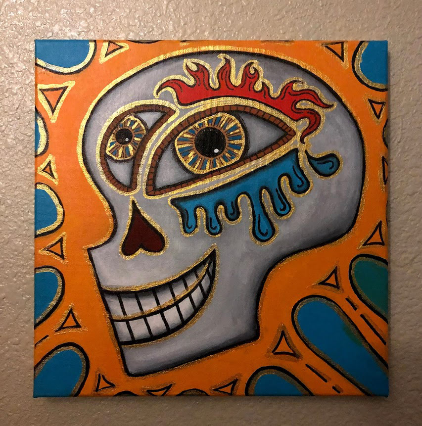 Smiling Through Fire and Tears 10" x 10"