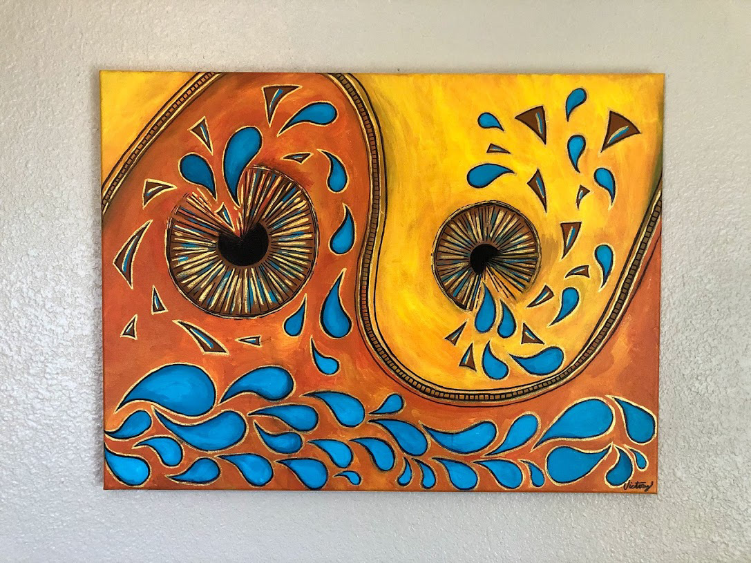 Broken Eye Painting #4 (18" x 24")