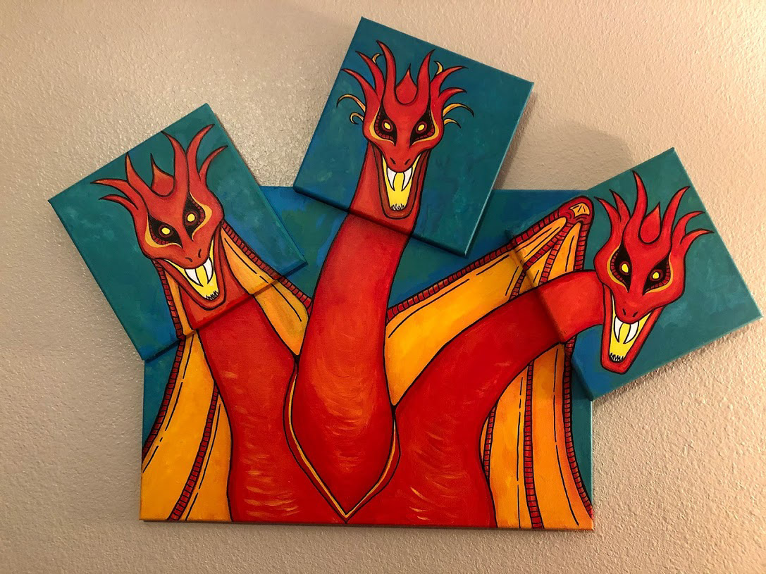 King Ghidorah (35" x 27")