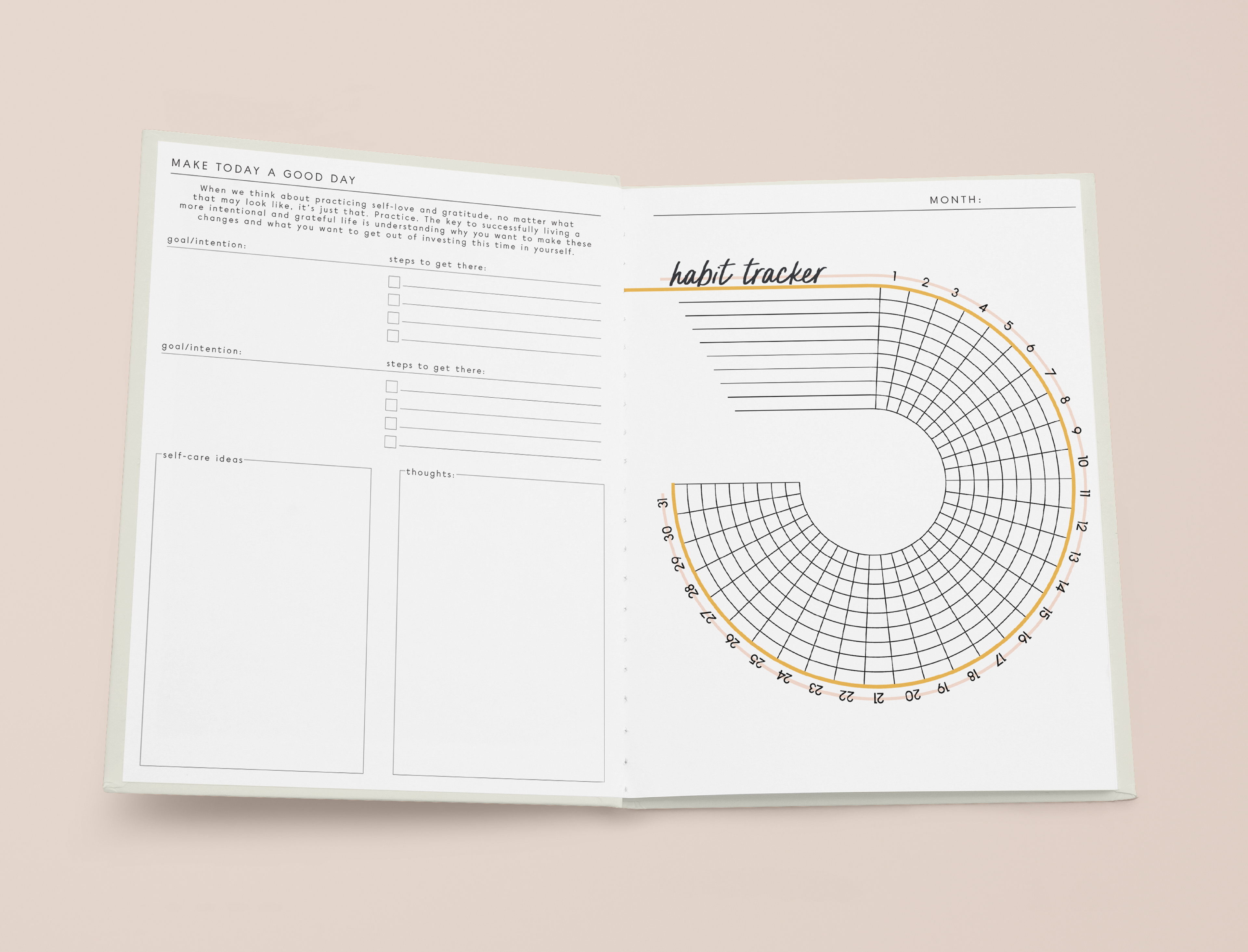 Make Today A Good Day - Monthly Spread