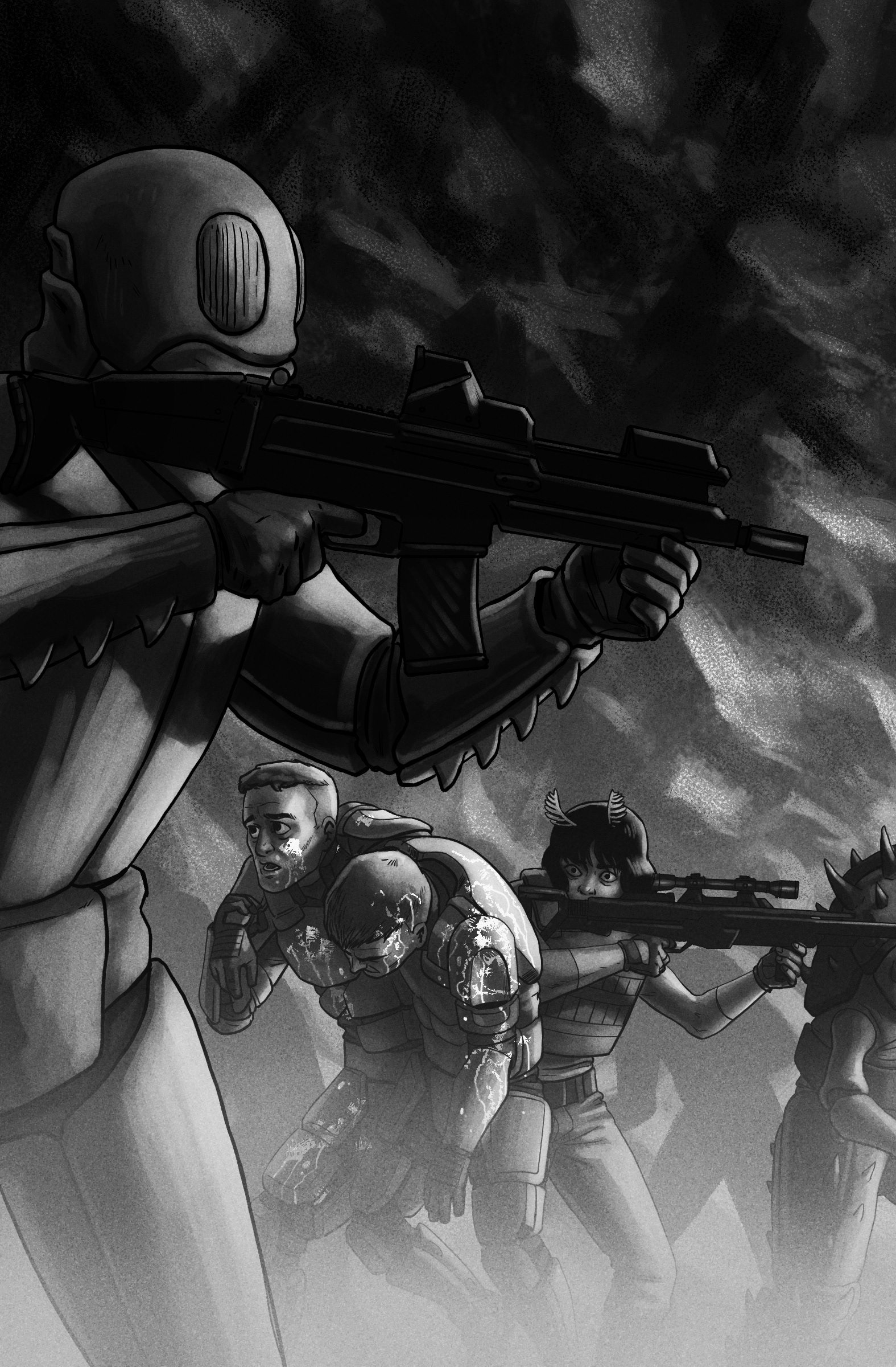 A page from 'Invisible Enemy' published by Capstone Publishing 2016