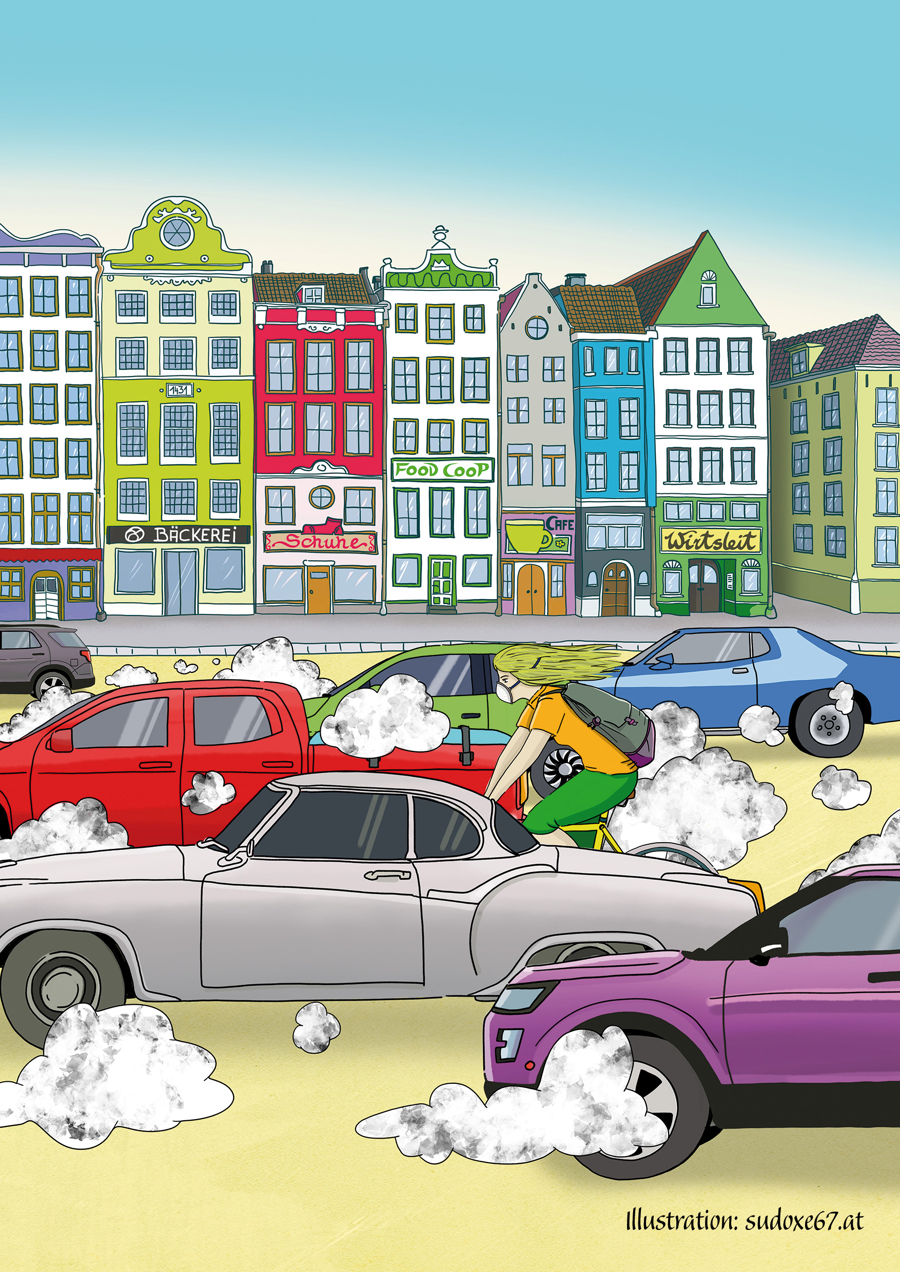 Das Auto hat leider noch immer die Macht über einen Stadtplatz.