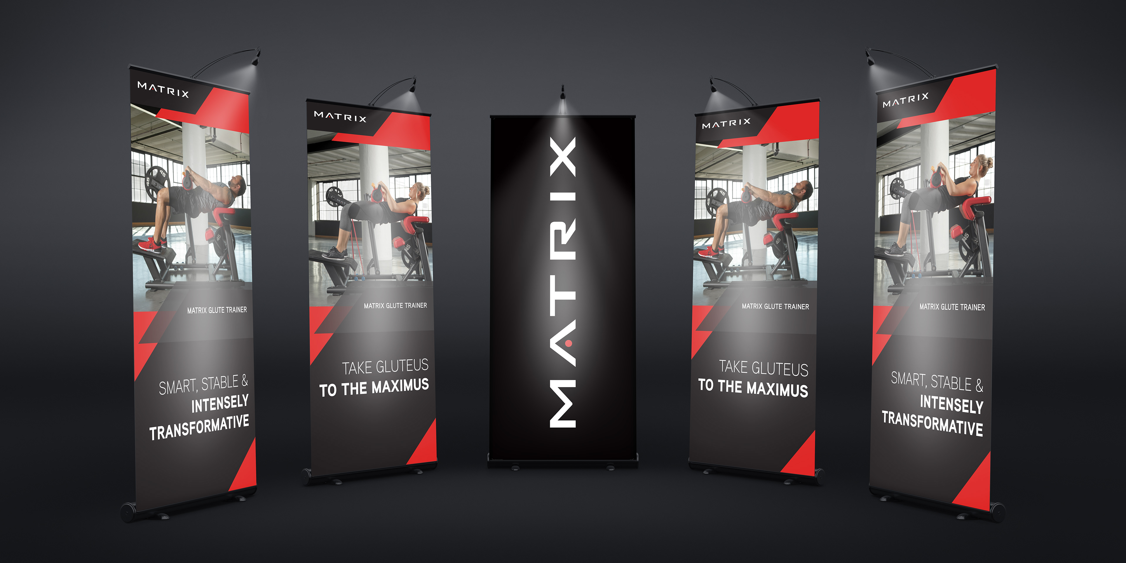 Raluca Ioana Dan Matrix Fitness Banners Backdrops