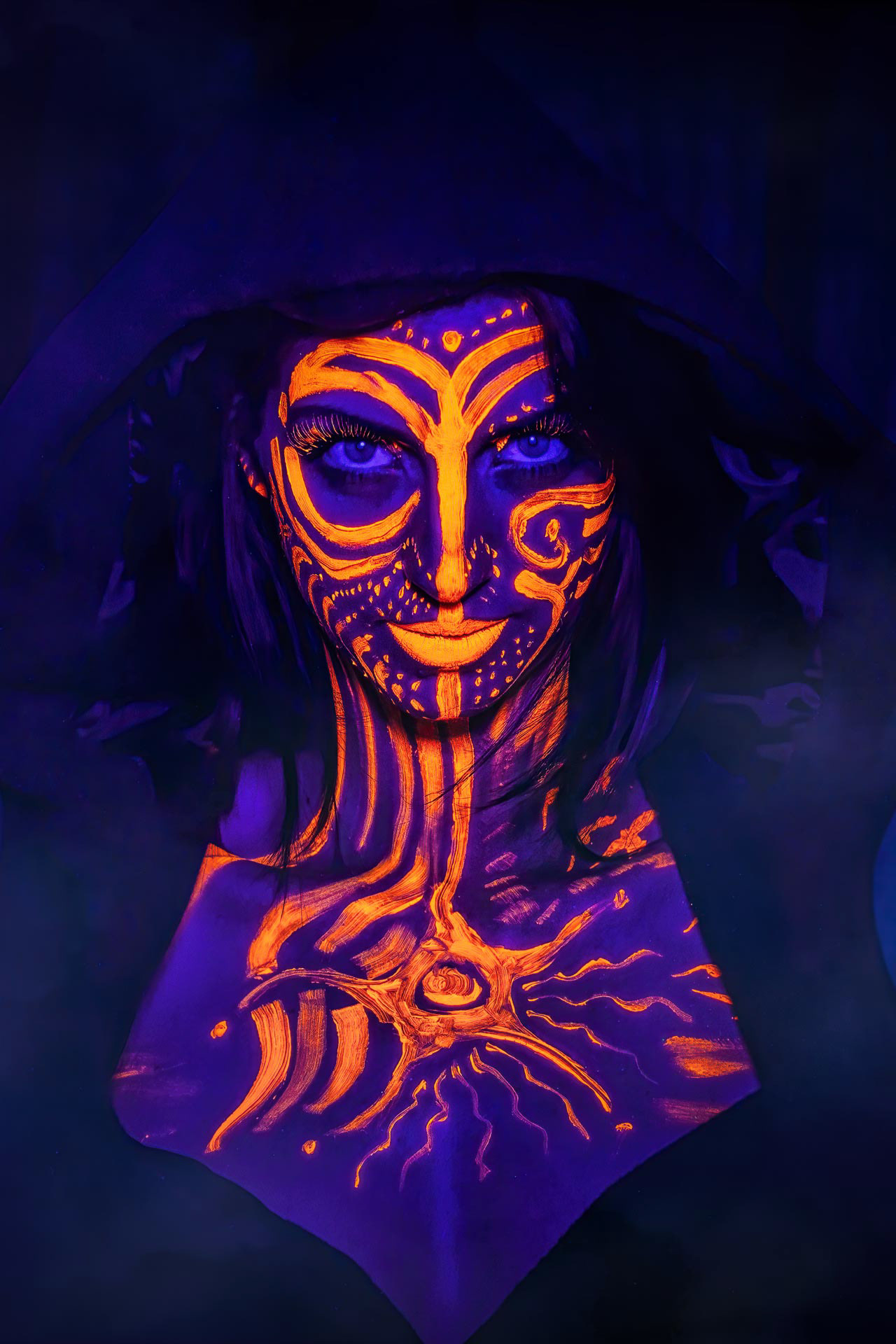 UV Portrait Photo by David Nemesszeghy 2018 © Art Force Studios