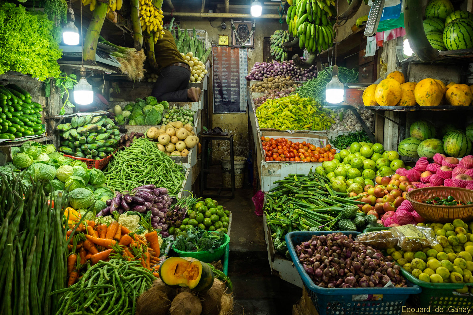 Le meilleur endroit pour découvrir un pays, c'est sur le marché. Celui ci était particulièrement fourni ! Nuware Elya, Sri lanka