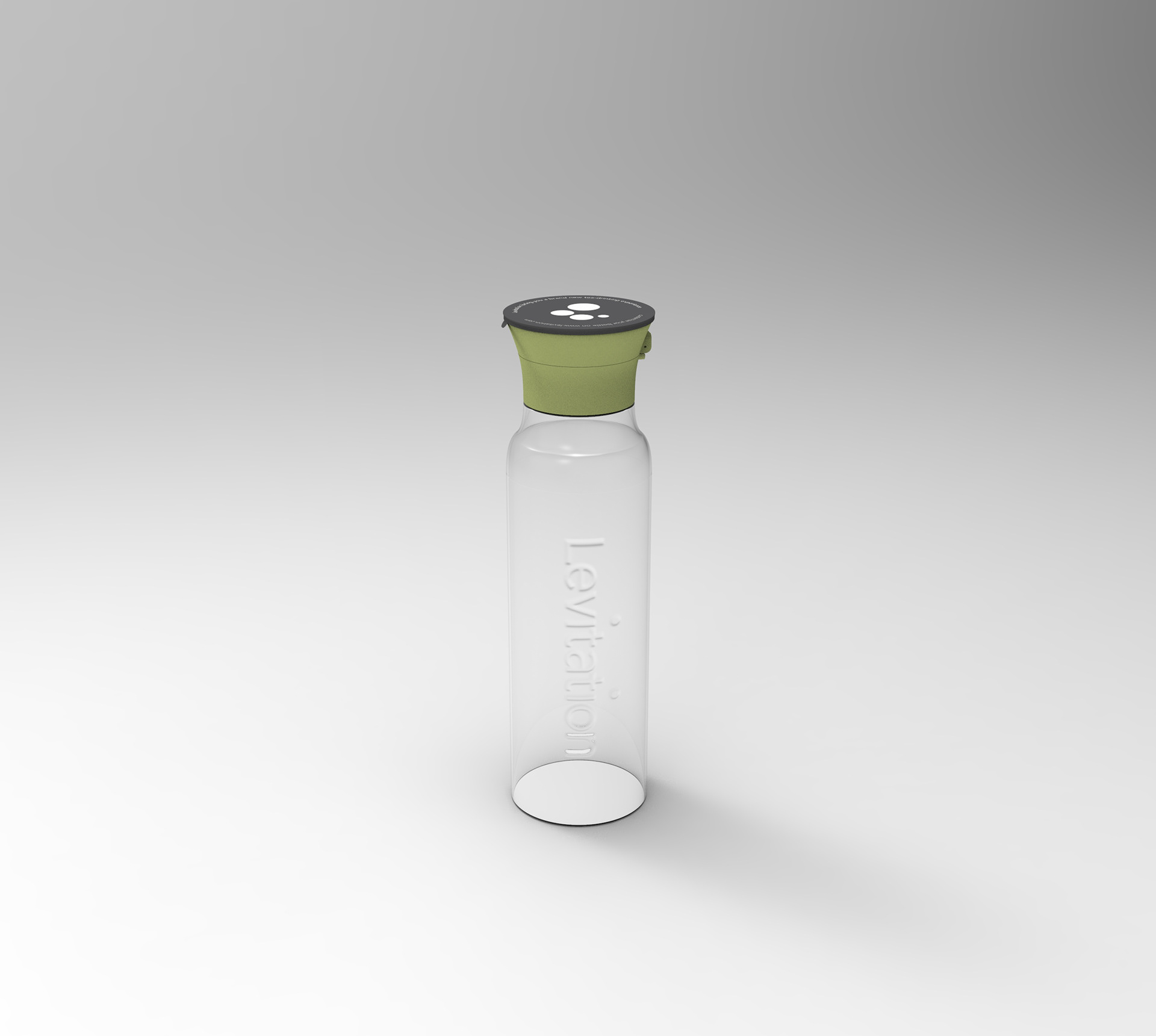 bottle with paper cap for protecting the drinking mouth before first use