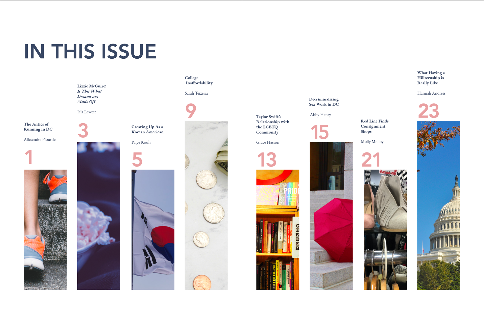 Collegiette Page, Spring 2019
