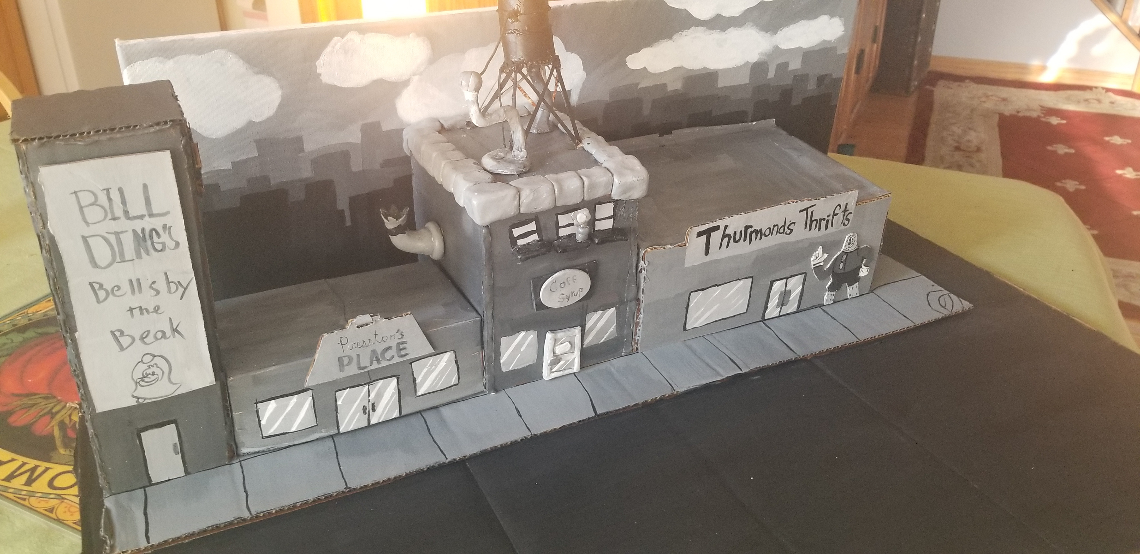 Another angle of the physical set I built for my thesis!