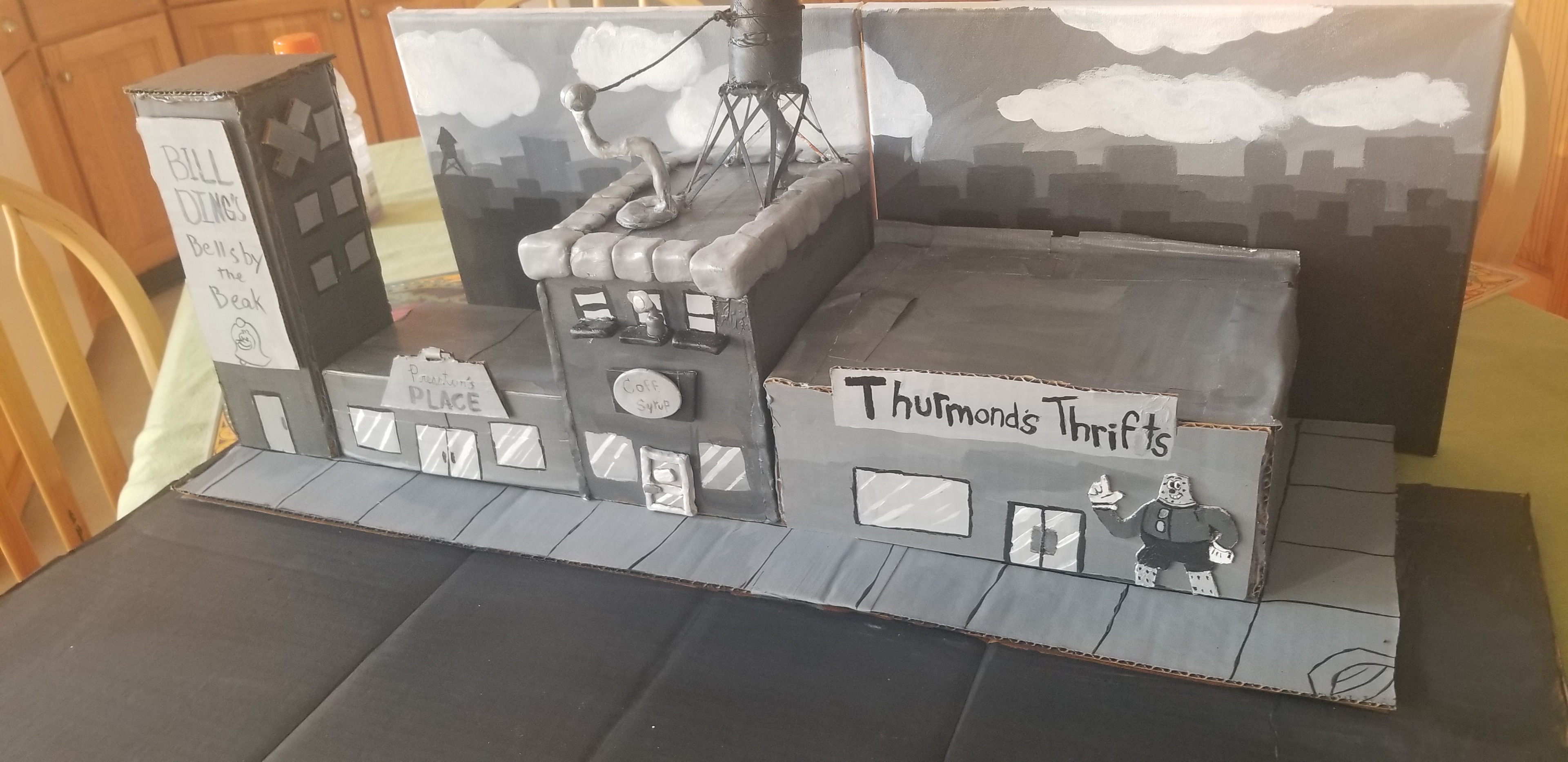 One shot of the physical set I built for my thesis!