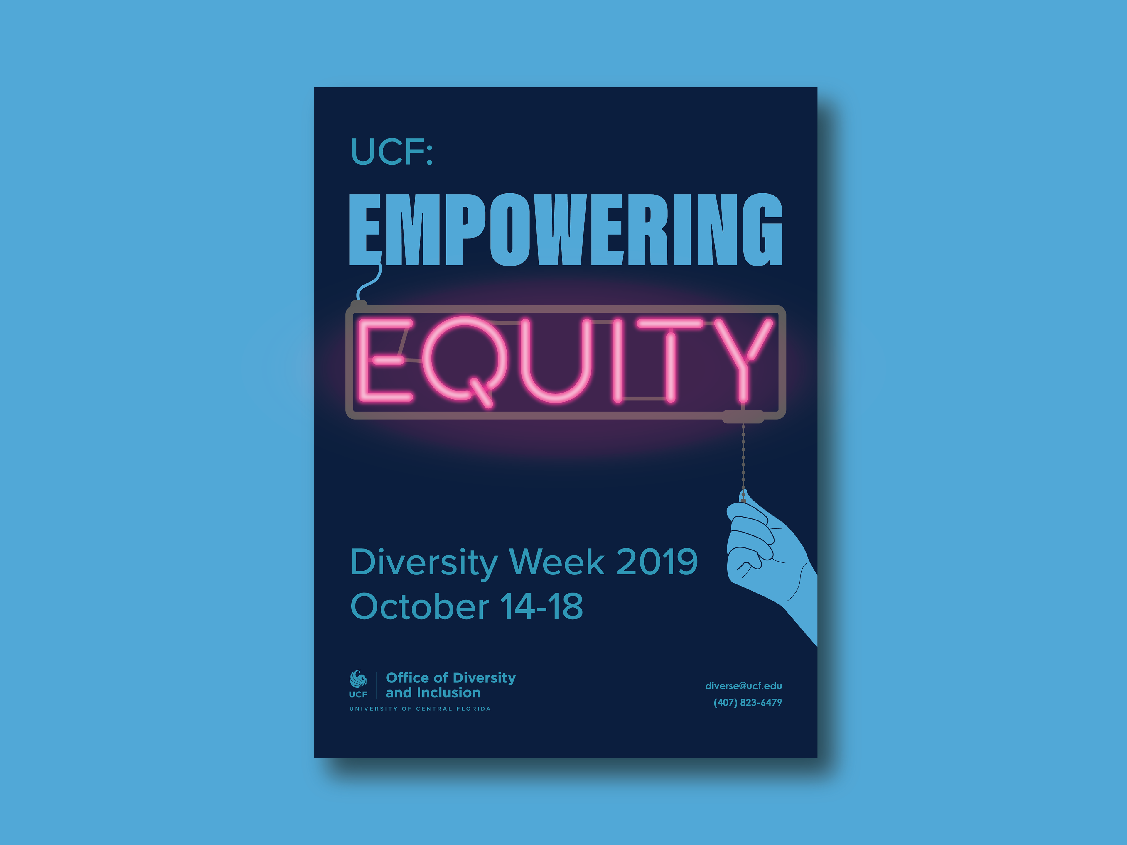 Aaron's Design Work - UCF DIVERSITY WEEK 2019 POSTER 3RD PLACE WINNER