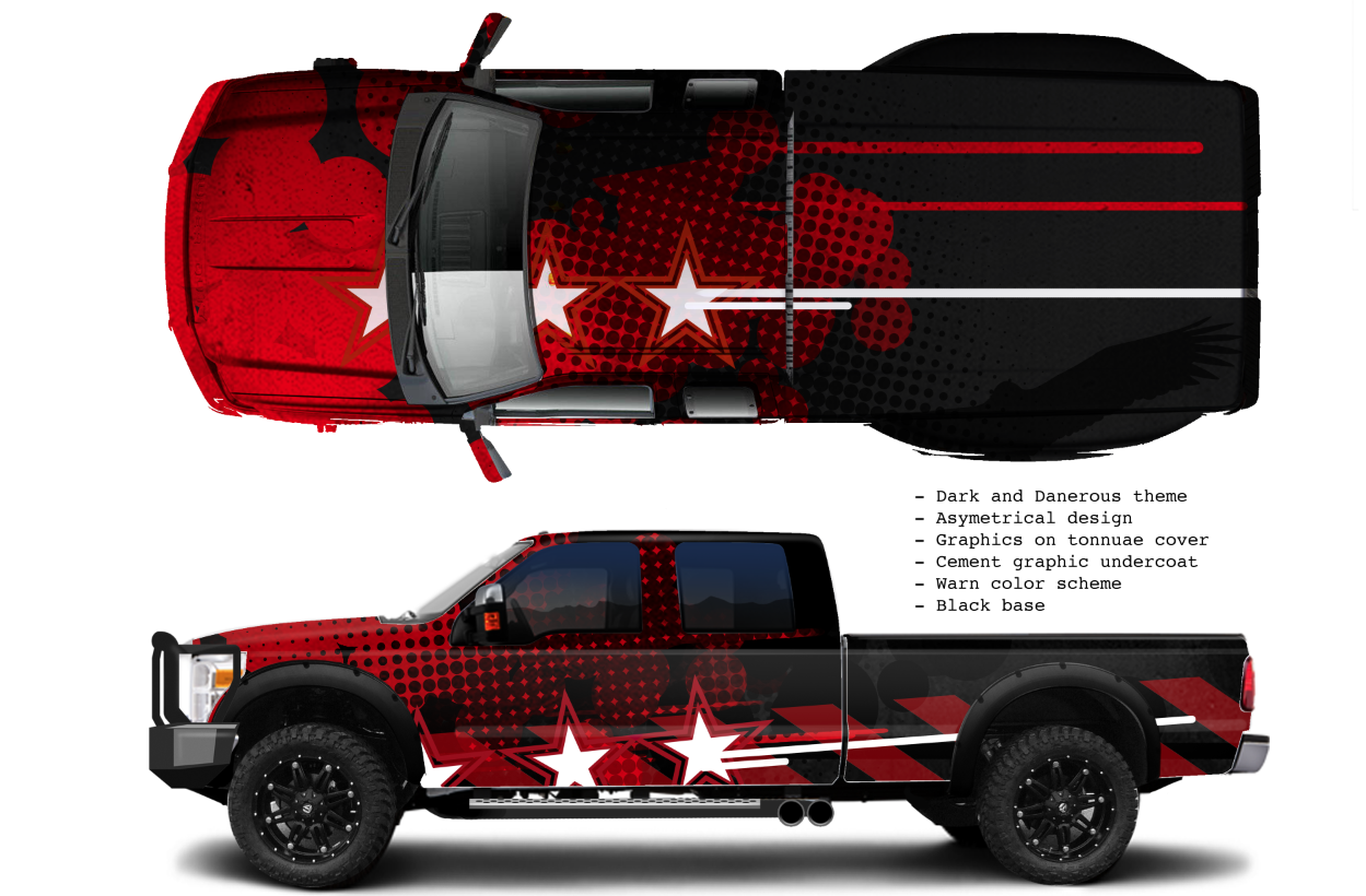 Middlecott Design - Warn, truck graphics for SEMA 2014