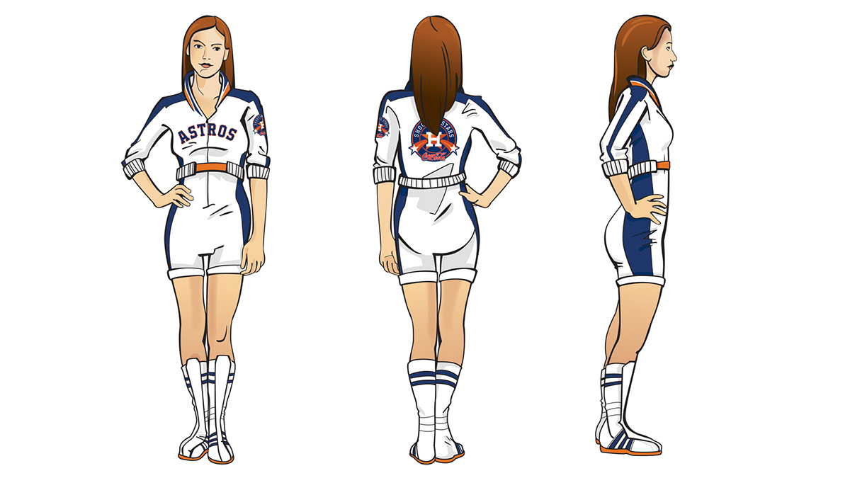 Lauren Rubin Houston Astros Shooting Stars Uniforms