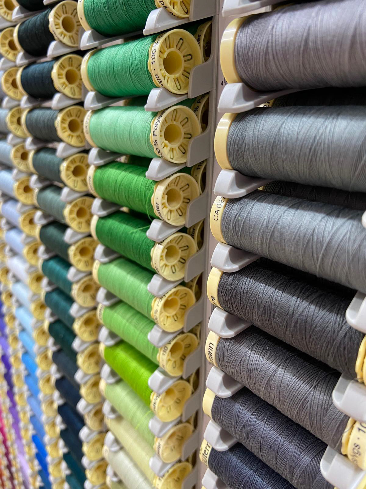 400 SHADES OF THREAD IN FACT EVERY SHADE OF GUTERMANN AVAILABLE