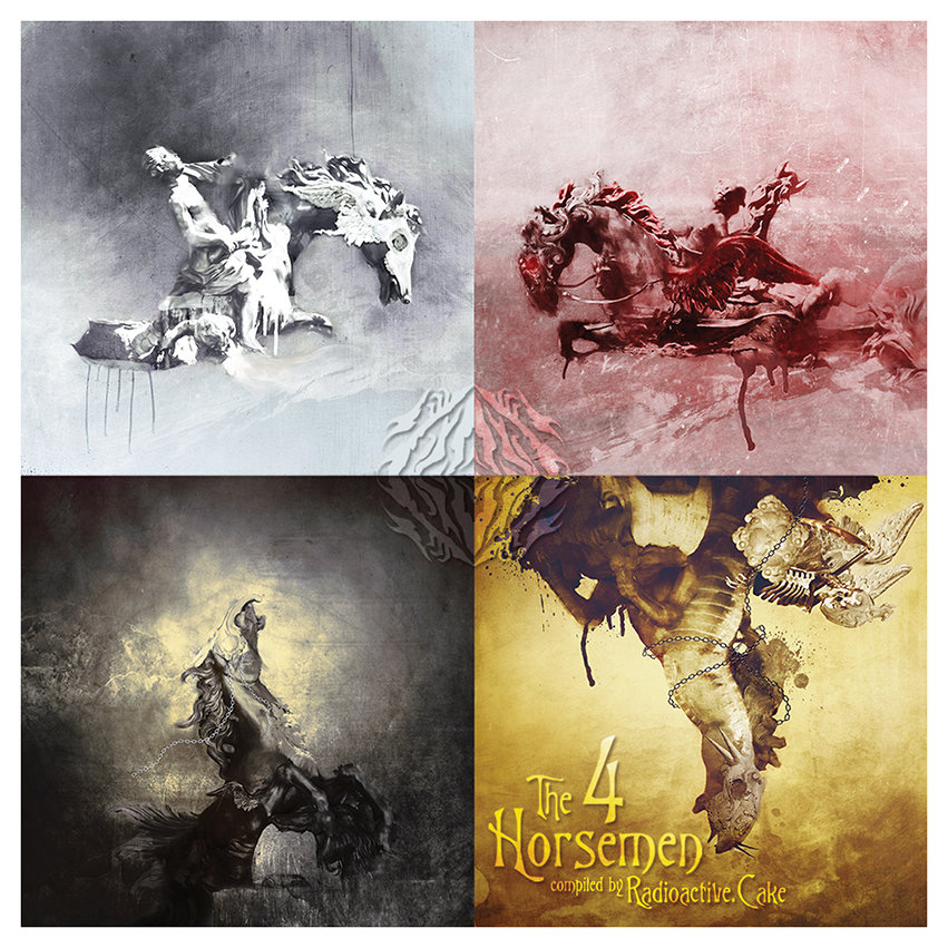 CD cover Radioactive.Cake – The 4 Horsemen 2016