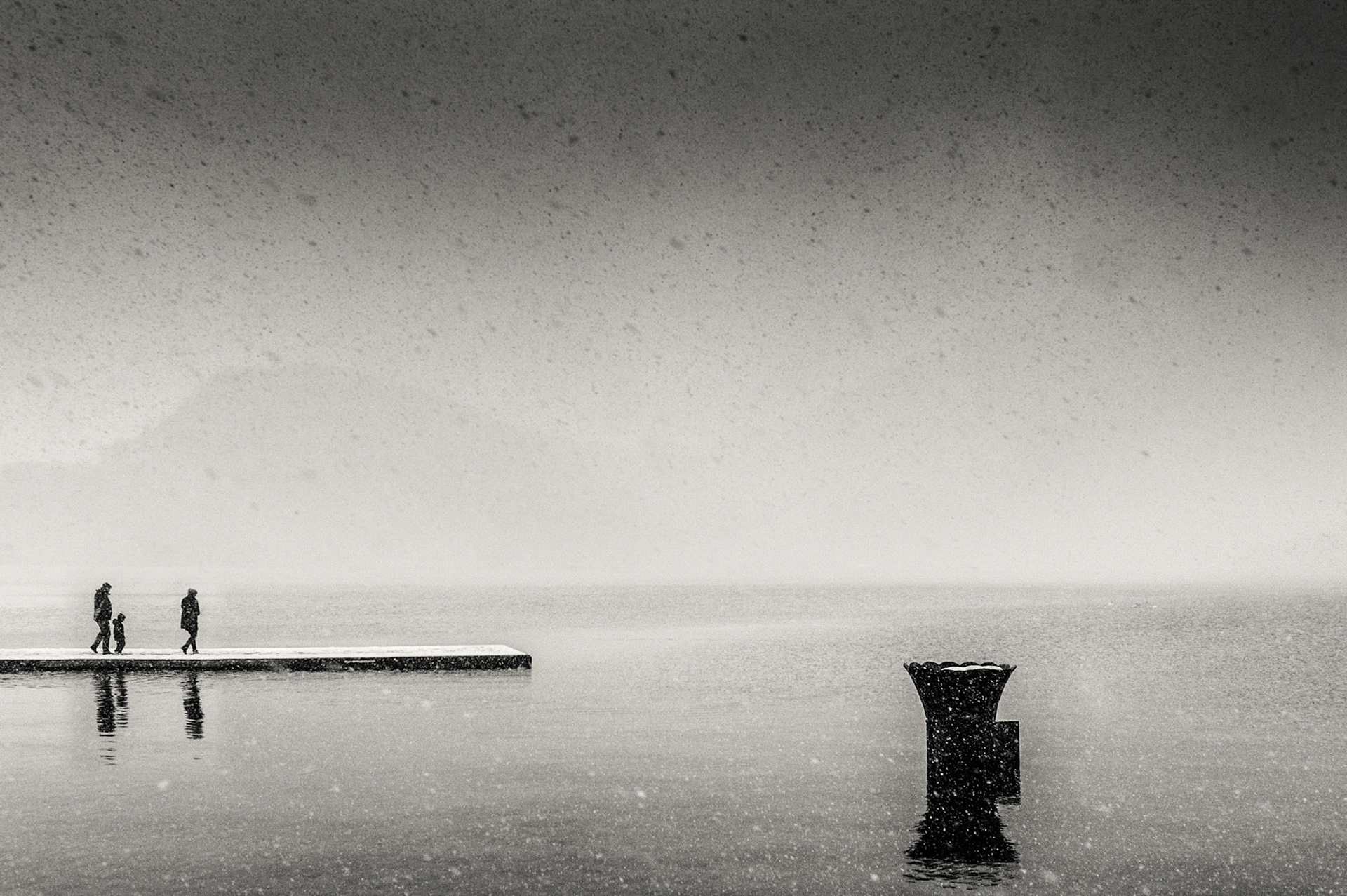 Hitckcockian Snow Scene