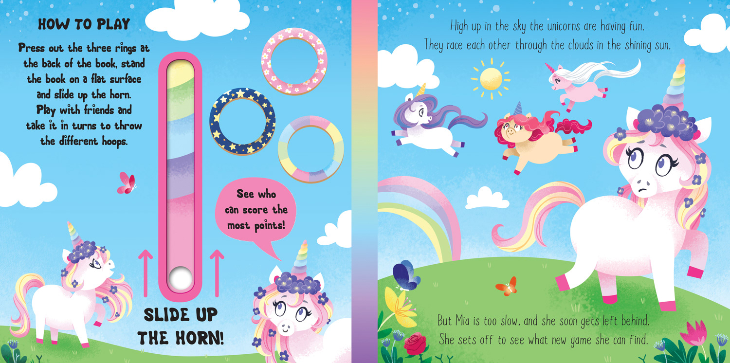 Hoopla with Unicorn interior, Igloo books