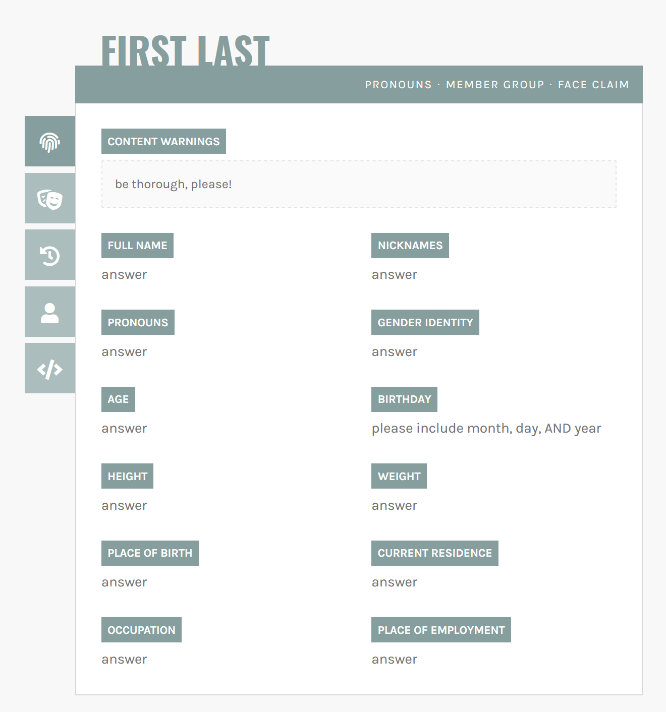 Application Template