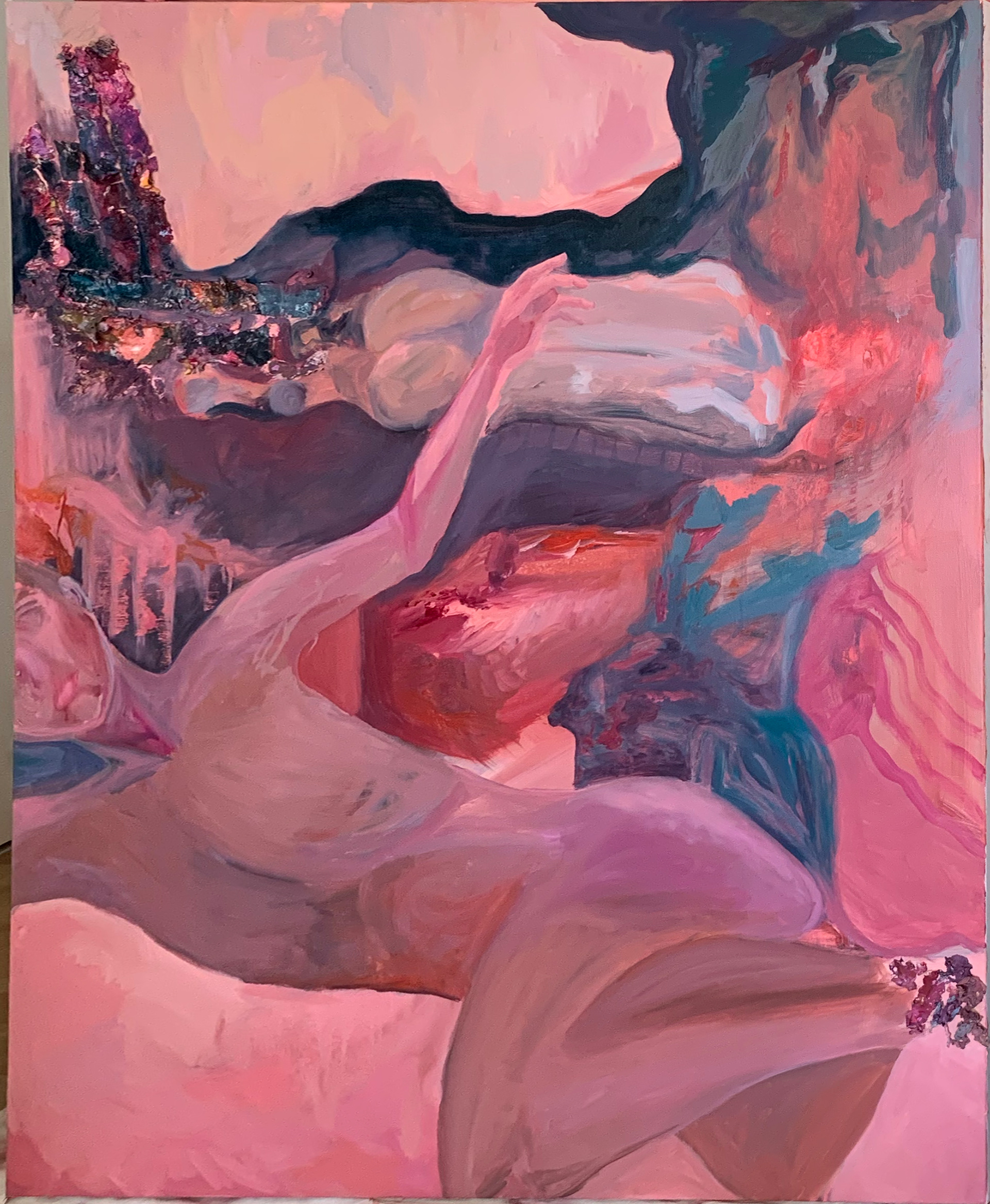 is it worth it, 2020, oil on canvas, 36"x48"