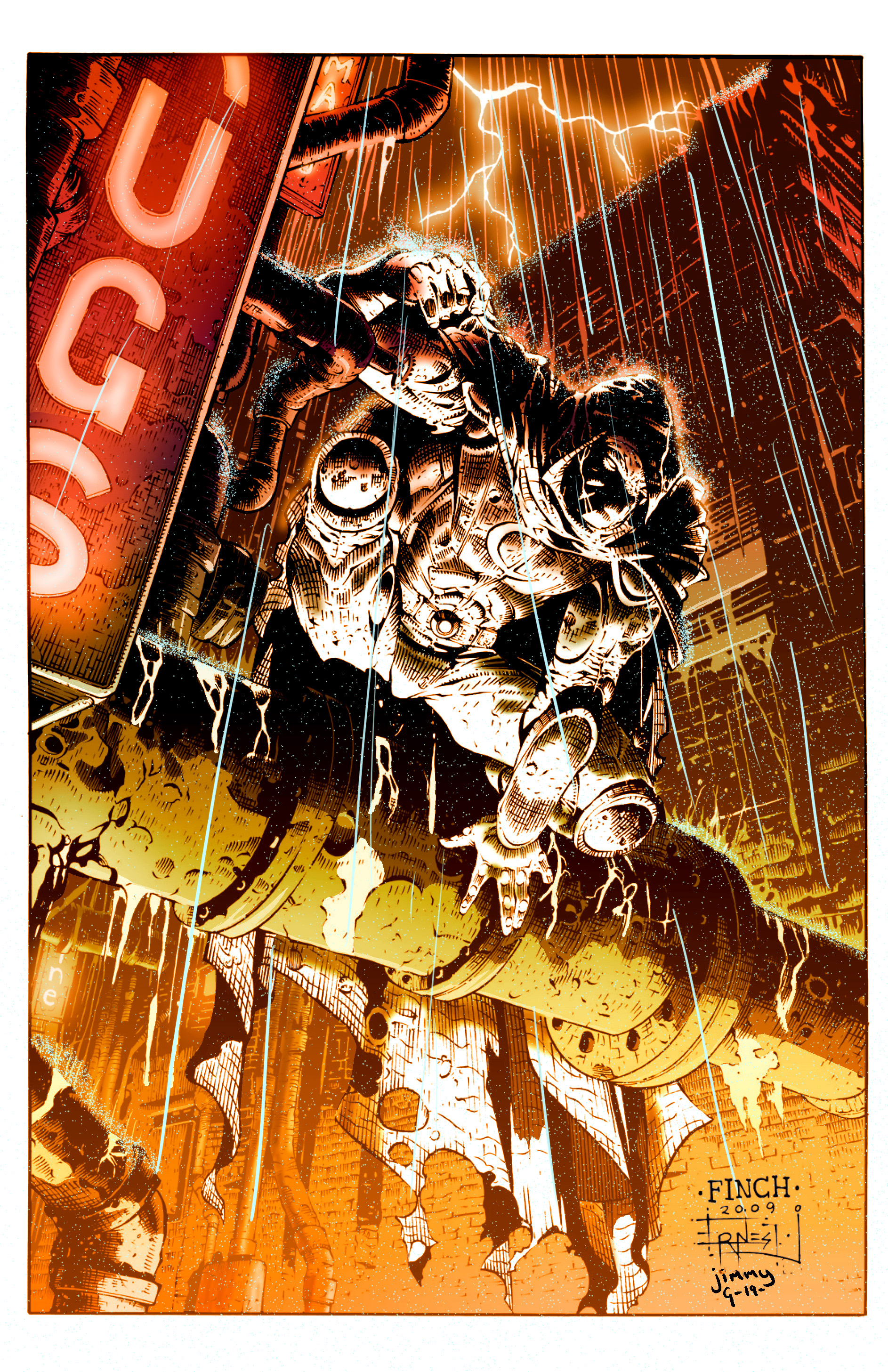 Pencils by David Finch - Inks by Ernest Jacmo