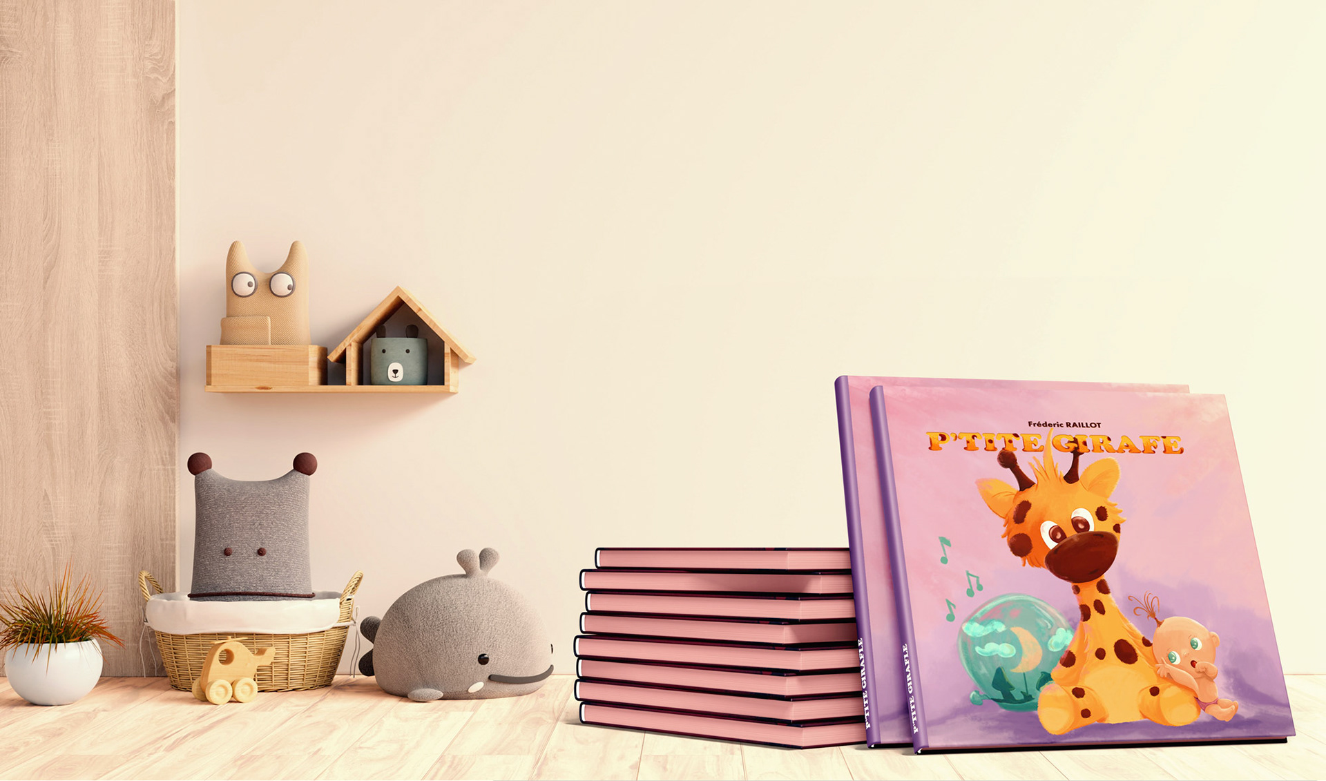 Couverture livre "P'tite girafe"