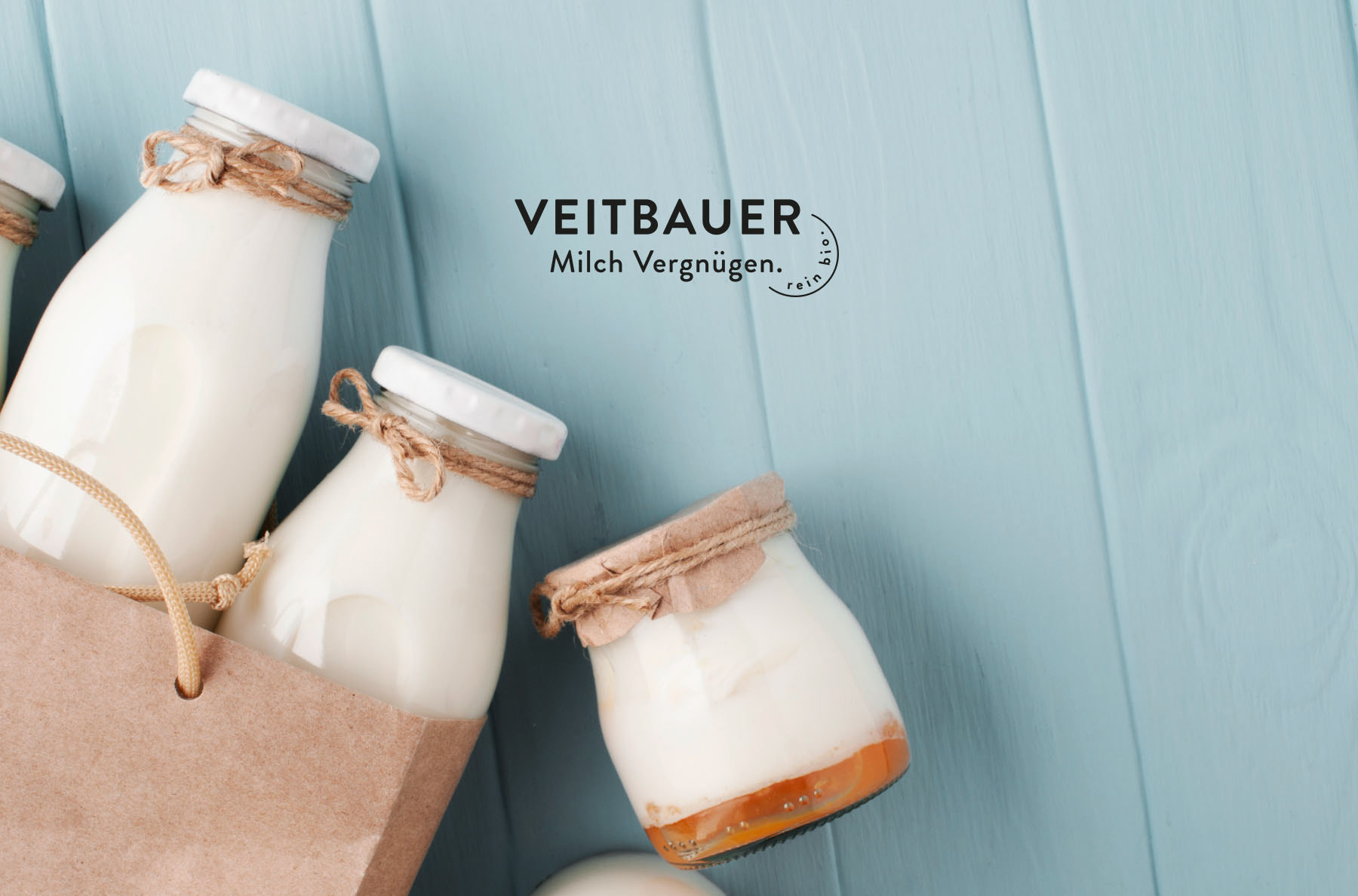 Veitbauer, Milch Vergnügen, rein bio. Produkte