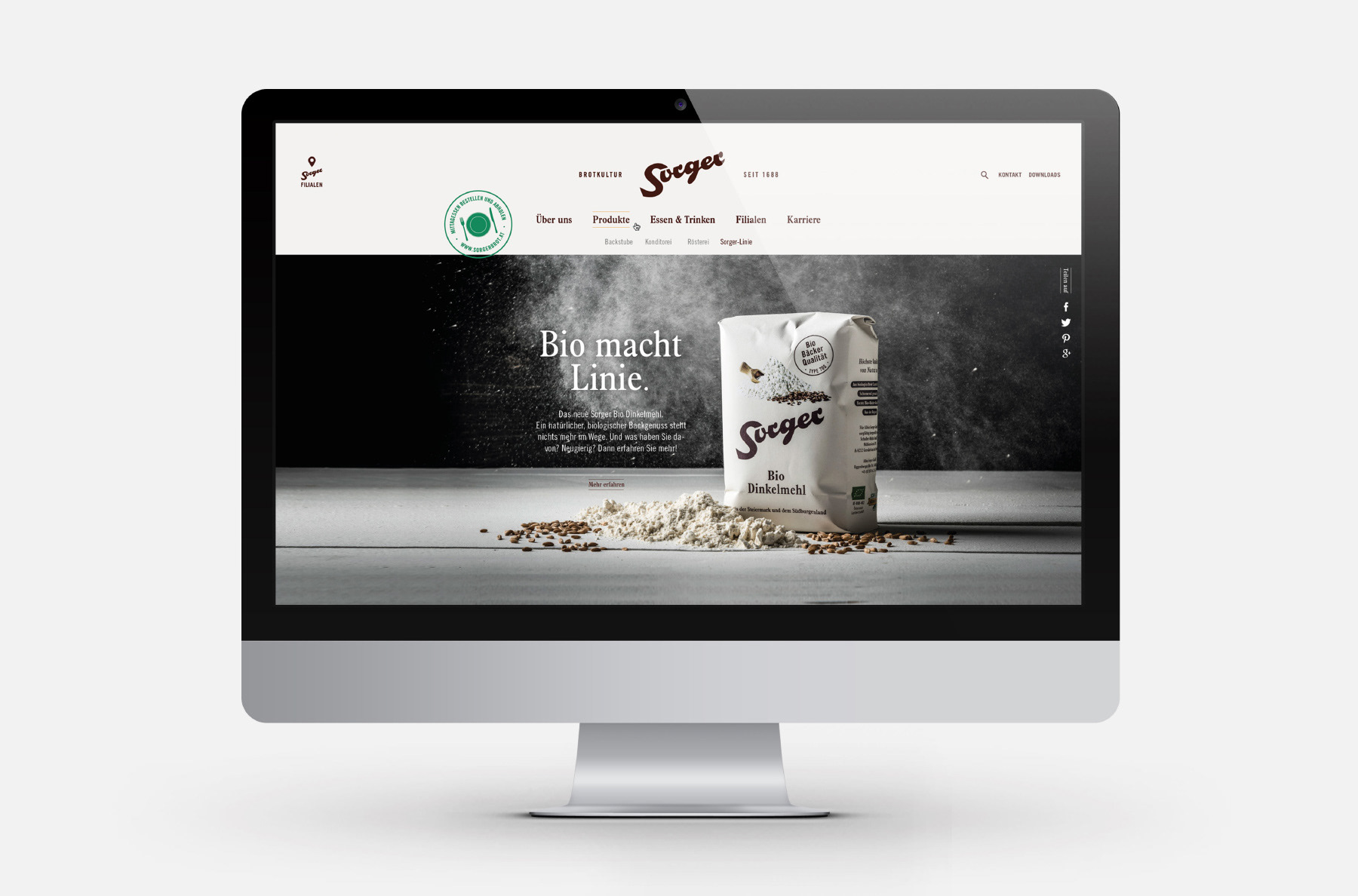 Sorger Brot, Website