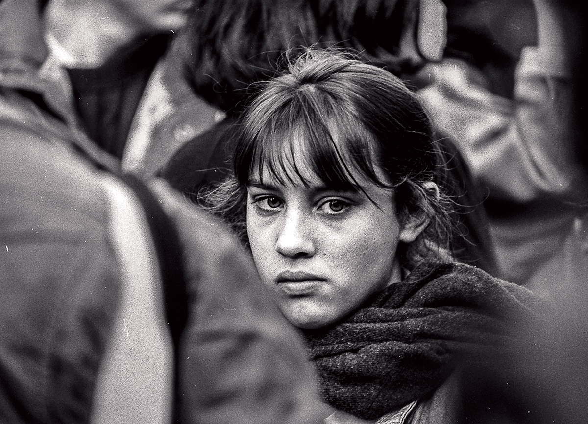 Manifestation étudiante contre le plan Juppé, Paris 1995.