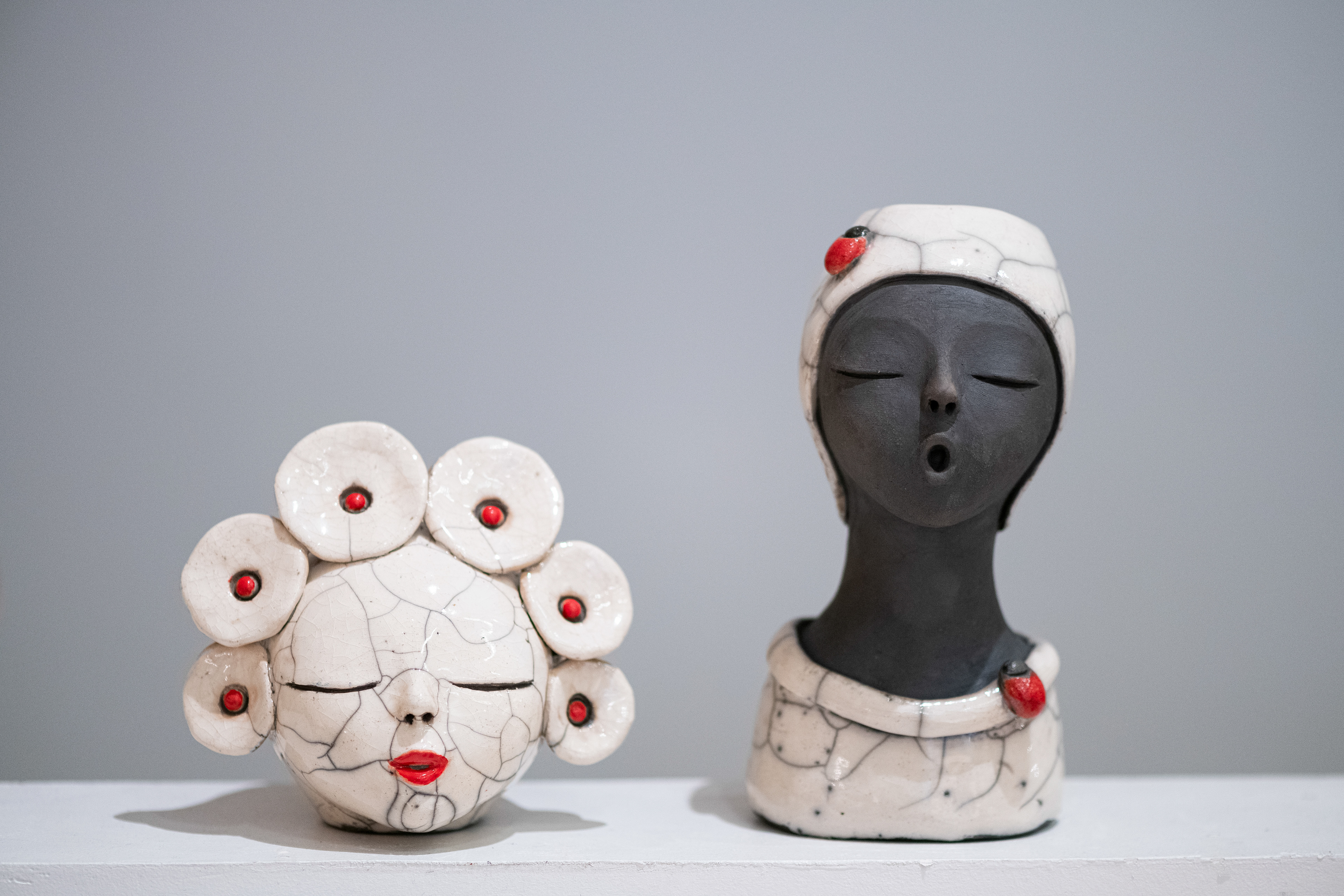 Sculpture et vase en Raku - 150€